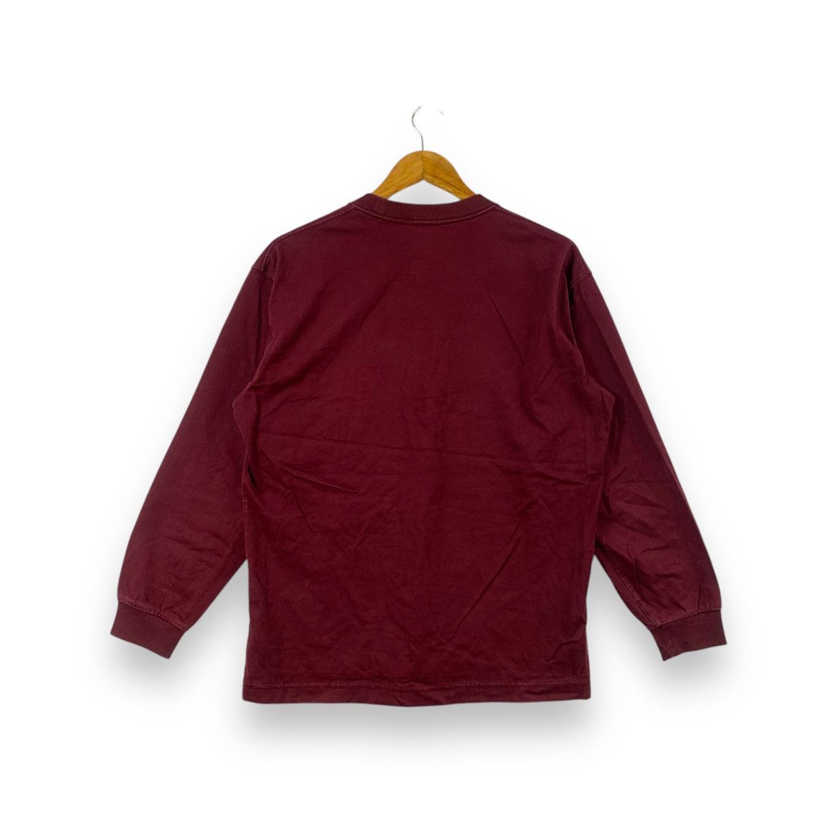 Lemaire × Uniqlo LEMAIRE x UNIQLO COLLECTION Pocket Maroon Plain Tee Shirt Size M / US 6-8 / IT 42-44 - 3 Thumbnail