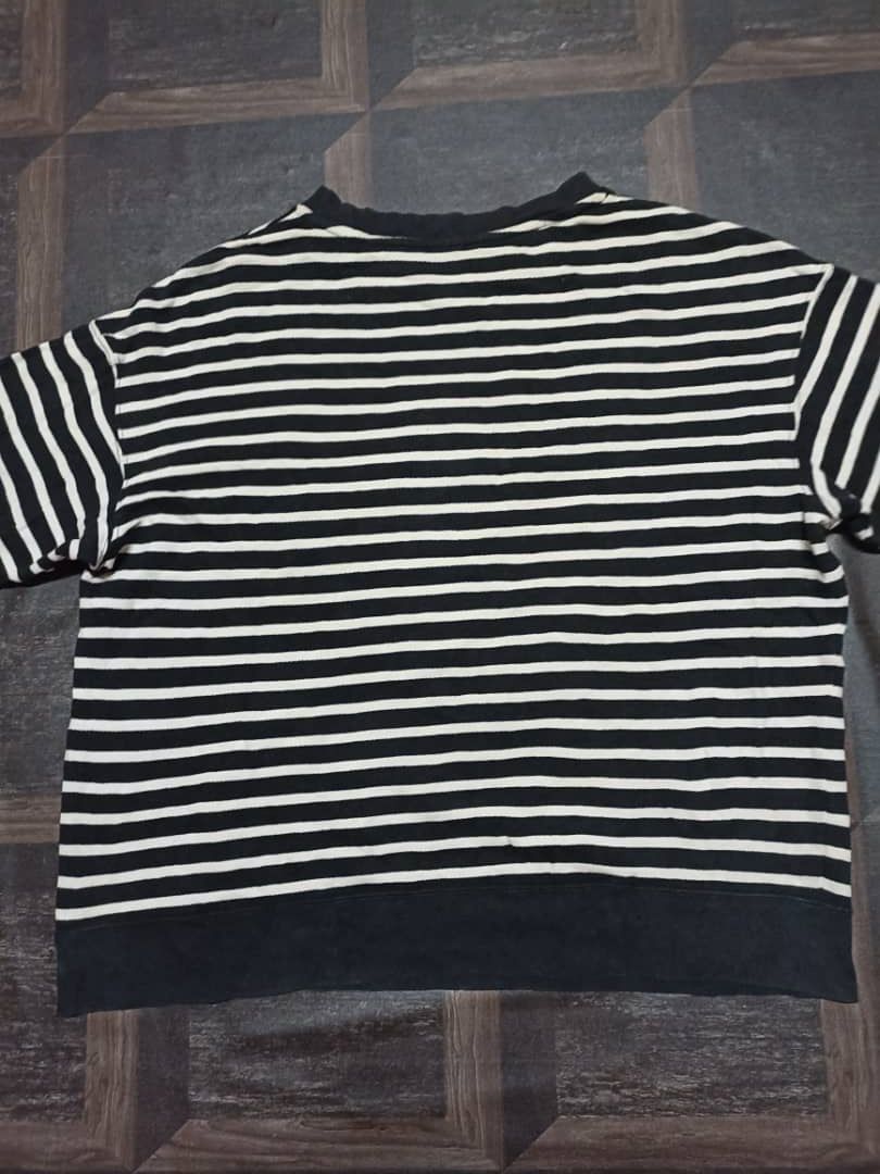 Designer × Japanese Brand × Uniqlo Barbara Rhil x Uniqlo stripe Sweatshirt Size XL / US 12-14 / IT 48-50 - 4 Thumbnail