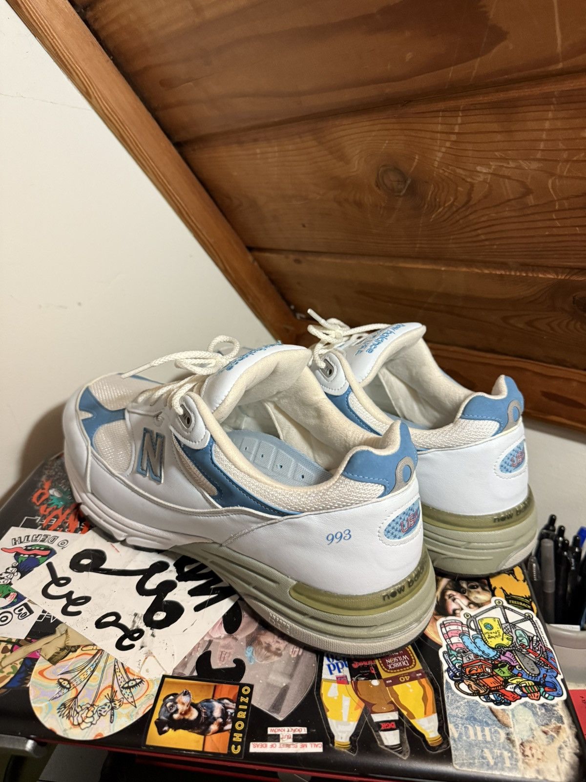 New Balance New Balance 993 ice blue WR993BW Size US 12 / EU 45 - 2 Thumbnail