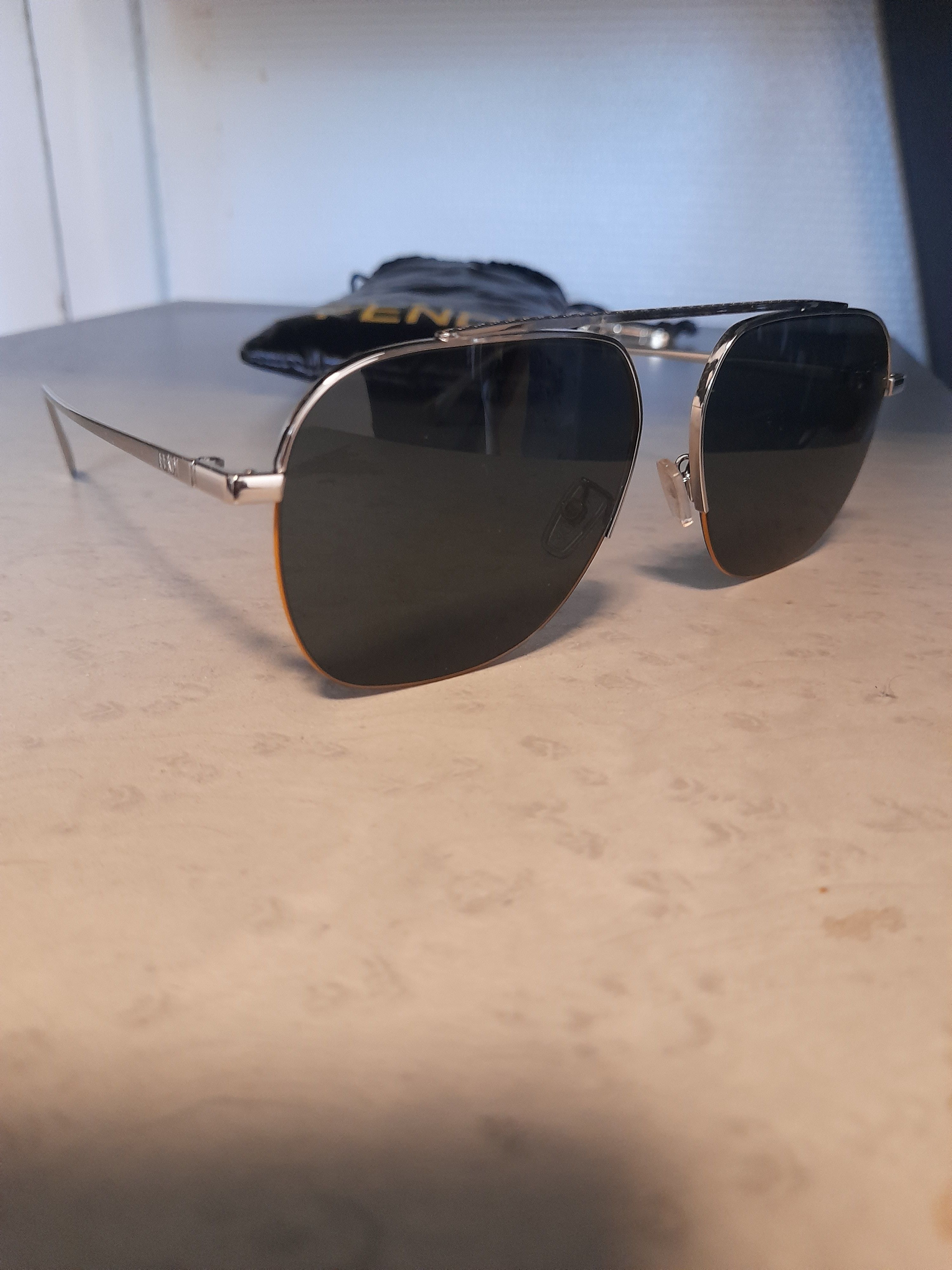 Fendi FENDI FE40005U Black Aviator Sunglasses Unisex w/ Case Size ONE SIZE - 7 Thumbnail