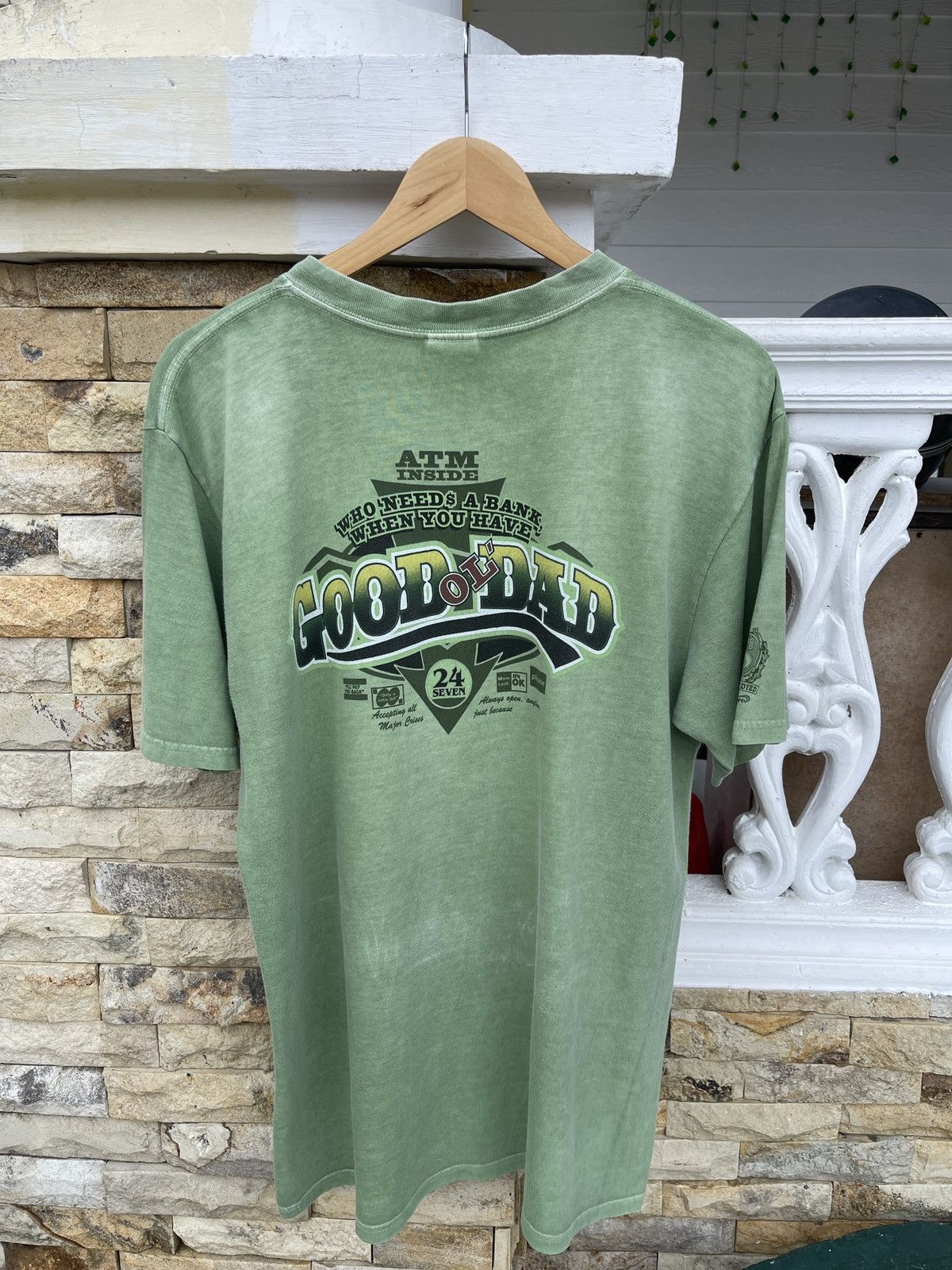 Vintage Last Drop🔥Rare🔥Vtg CRAZY SHIRT Money Dyed 24 Seven T Shirt Size US L / EU 52-54 / 3 - 3 Thumbnail