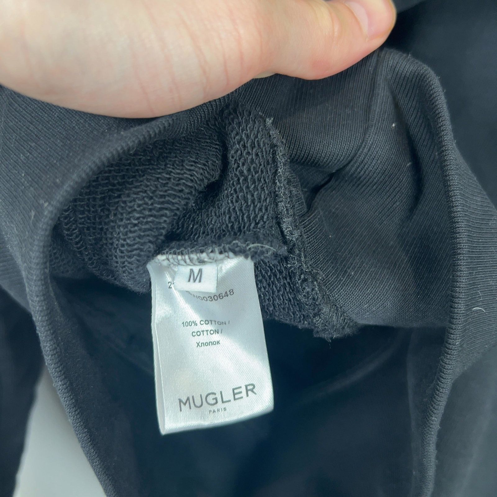 Mugler Mugler Metal Logo Cropped Hoodie Size US M / EU 48-50 / 2 - 6 Thumbnail