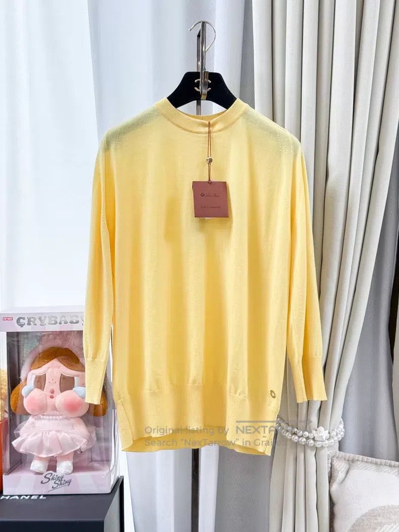 Loro Piana Loro Piana Cashmere Sleeveless Knit Top Yellow Size M / US 6-8 / IT 42-44 - 1 Thumbnail