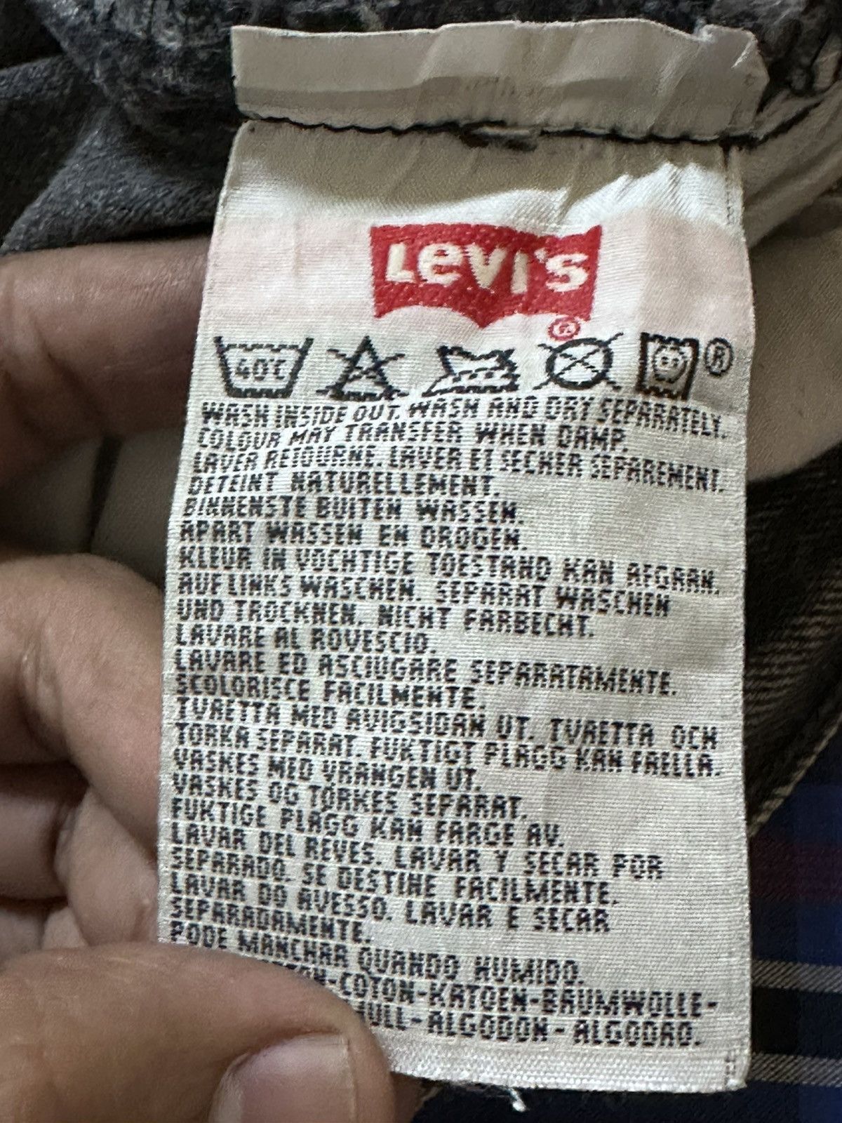 Levi's Vintage Clothing Vintage Levi’s 501 Faded Grunge Whiskers Denim Size US 30 / EU 46 - 9 Thumbnail
