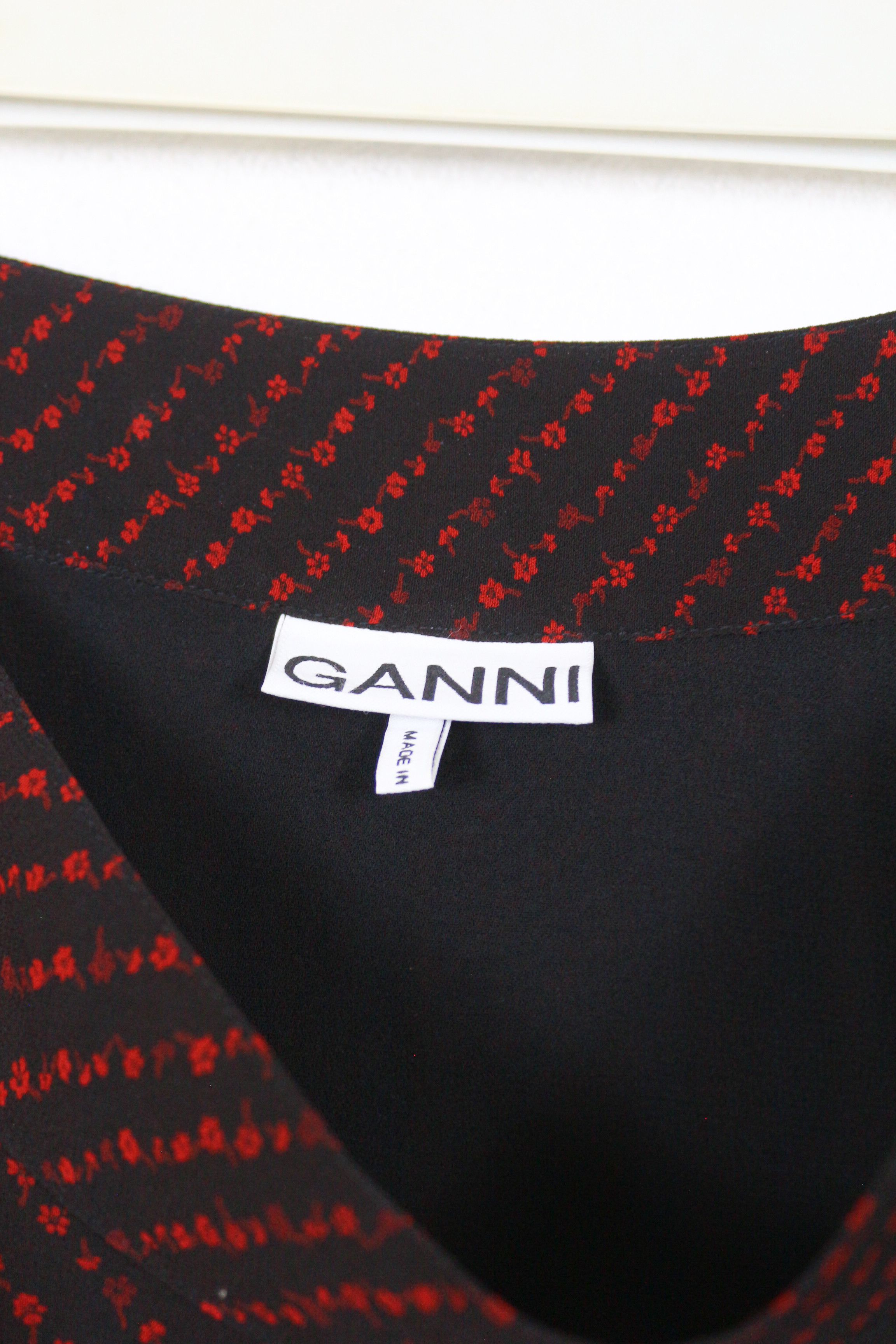 Ganni Ganni Floral Printed Monogram Midi Skirt Size 25" / US 0 / IT 36 - 3 Thumbnail