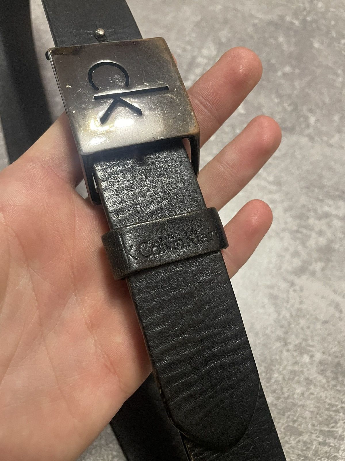 Calvin Klein Vintage Calvin Klein Leather Belt Size ONE SIZE - 6 Thumbnail