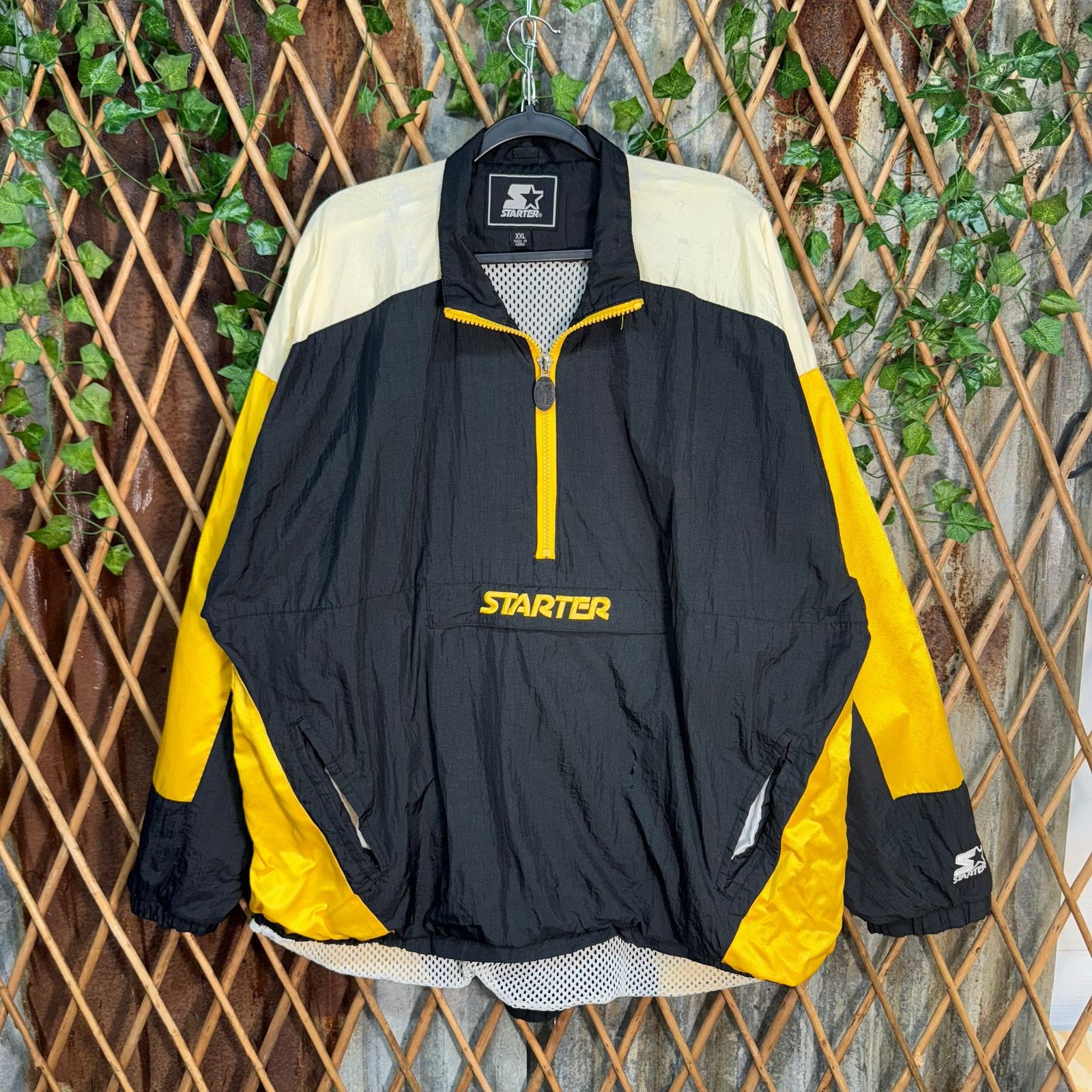 Starter vintage Y2K starter embroidered 1990s half zip windbreaker Size US XXL / EU 58 / 5 - 1 Thumbnail