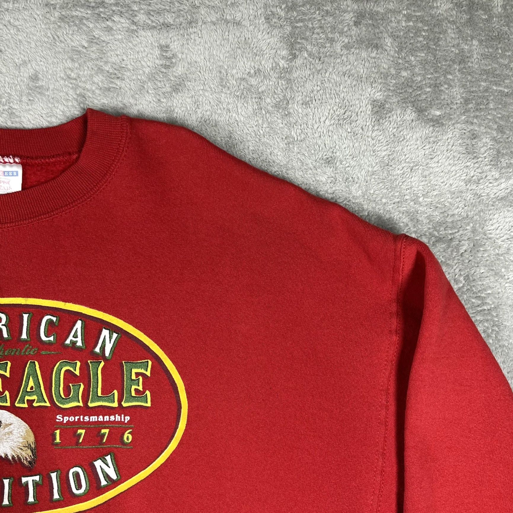 Jerzees Jerzees NuBlend Crewneck Sweater Mens XL Red The Eagle American Tradition Size US XL / EU 56 / 4 - 4 Thumbnail