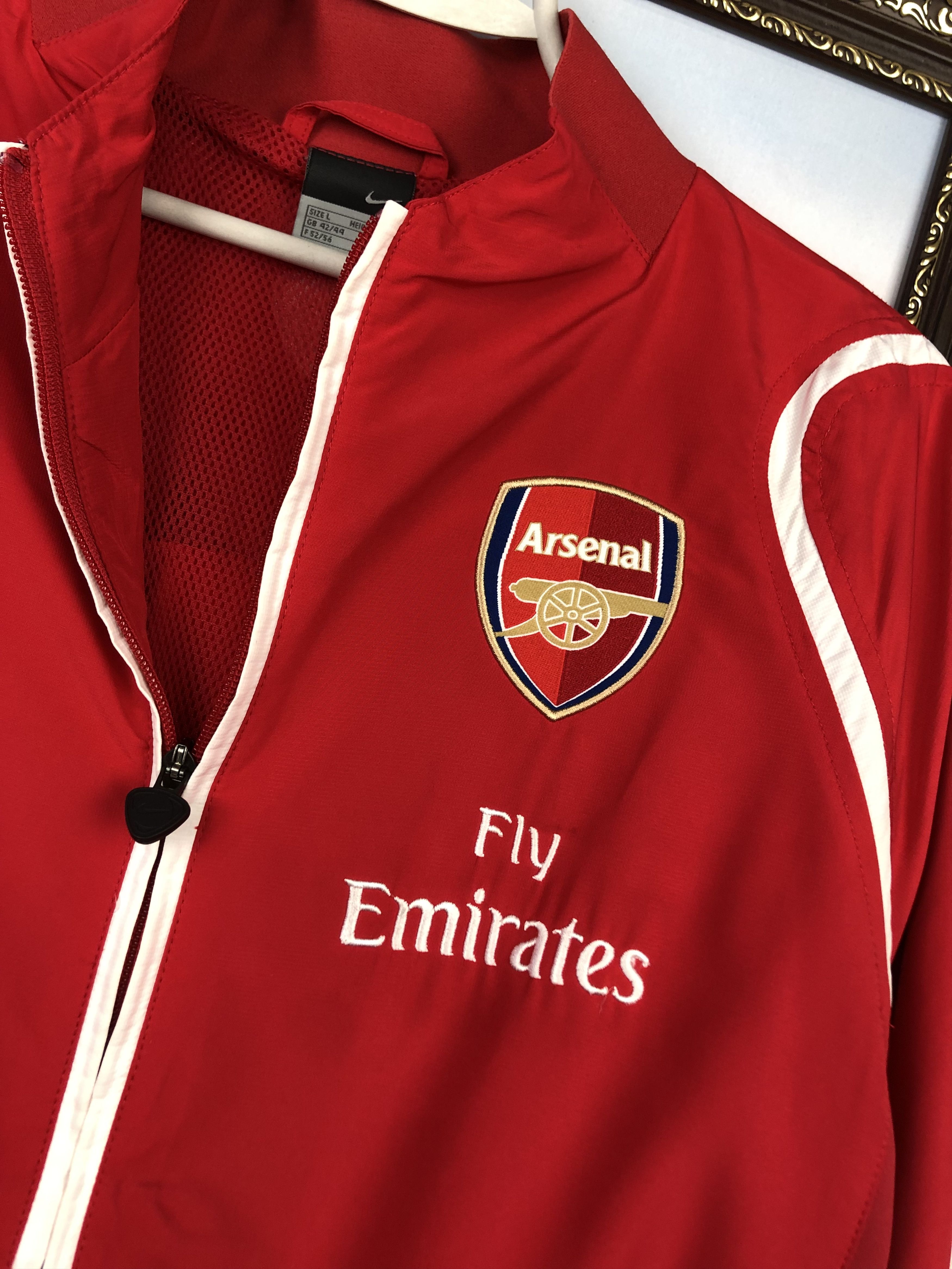Nike Vintage Nike Arsenal Football Jacket Soccer Track Top Mens Size US L / EU 52-54 / 3 - 3 Thumbnail