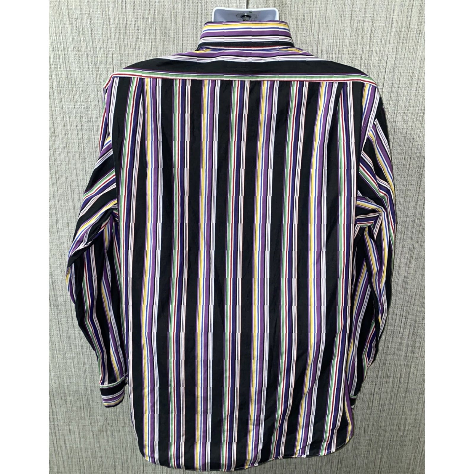 Polo Ralph Lauren Polo Ralph Lauren Regent Shirt Mens XL Multicolor Striped Long Sleeve Button-Up Cotton Collared Regular Fit Size US XL / EU 56 / 4 - 5 Thumbnail