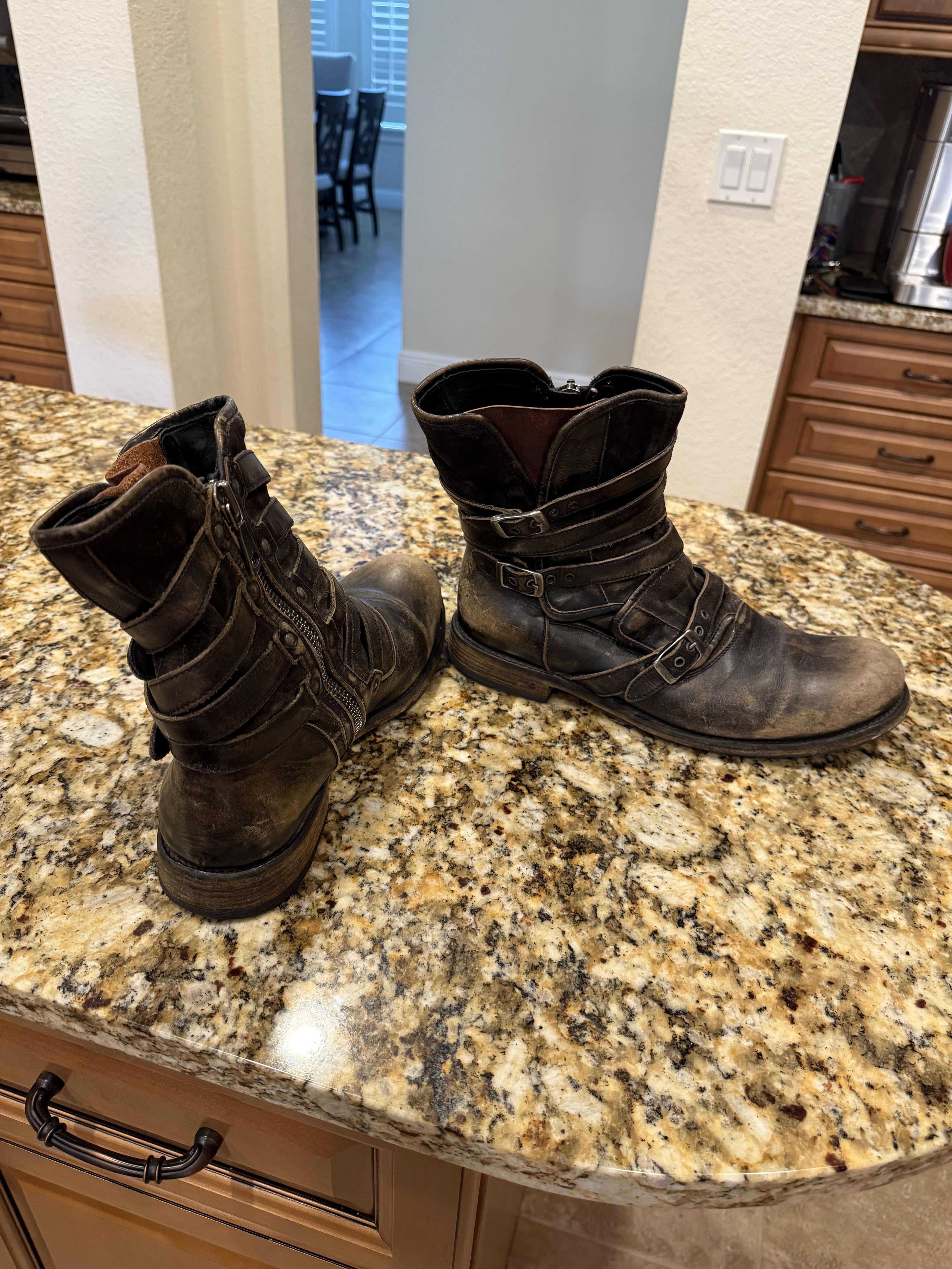 John Varvatos Triple Buckle Engineer Boot Size US 10 / EU 43 - 2 Thumbnail