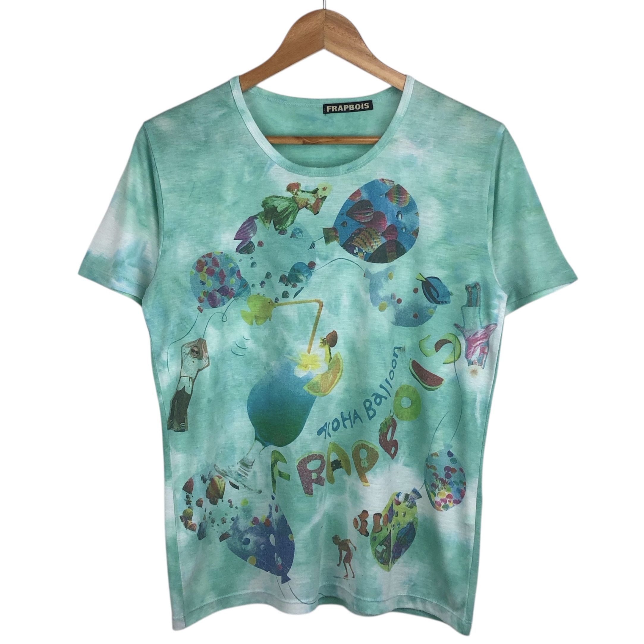 Vintage Issey Miyake Frapbois Overprint Tie Dye Tee Shirt