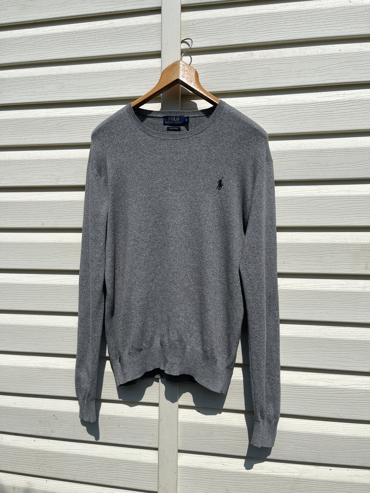 Polo Ralph Lauren Polo Ralph Lauren V-neck PRL Pony Pima Cotton Knit Sweater Size US M / EU 48-50 / 2 - 3 Thumbnail