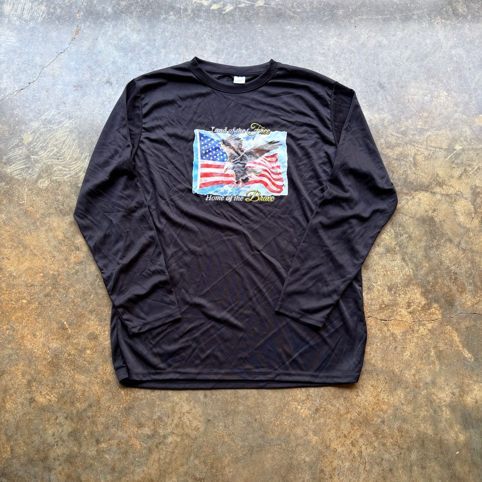 Vintage Rare LAND OF THE FREE Longsleeve T-shirt Size US L / EU 52-54 / 3 - 1 Thumbnail