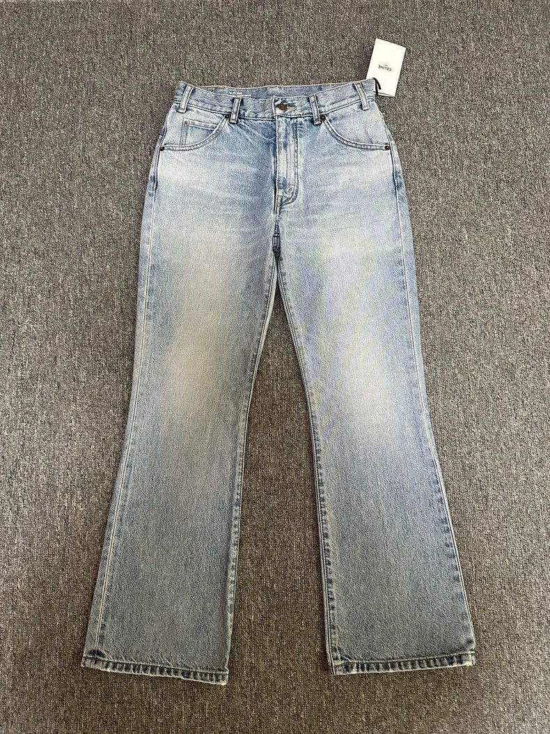 Celine Celine Washed Blue Flared Denim Jeans - dmc Size US 28 / EU 44 - 1 Thumbnail
