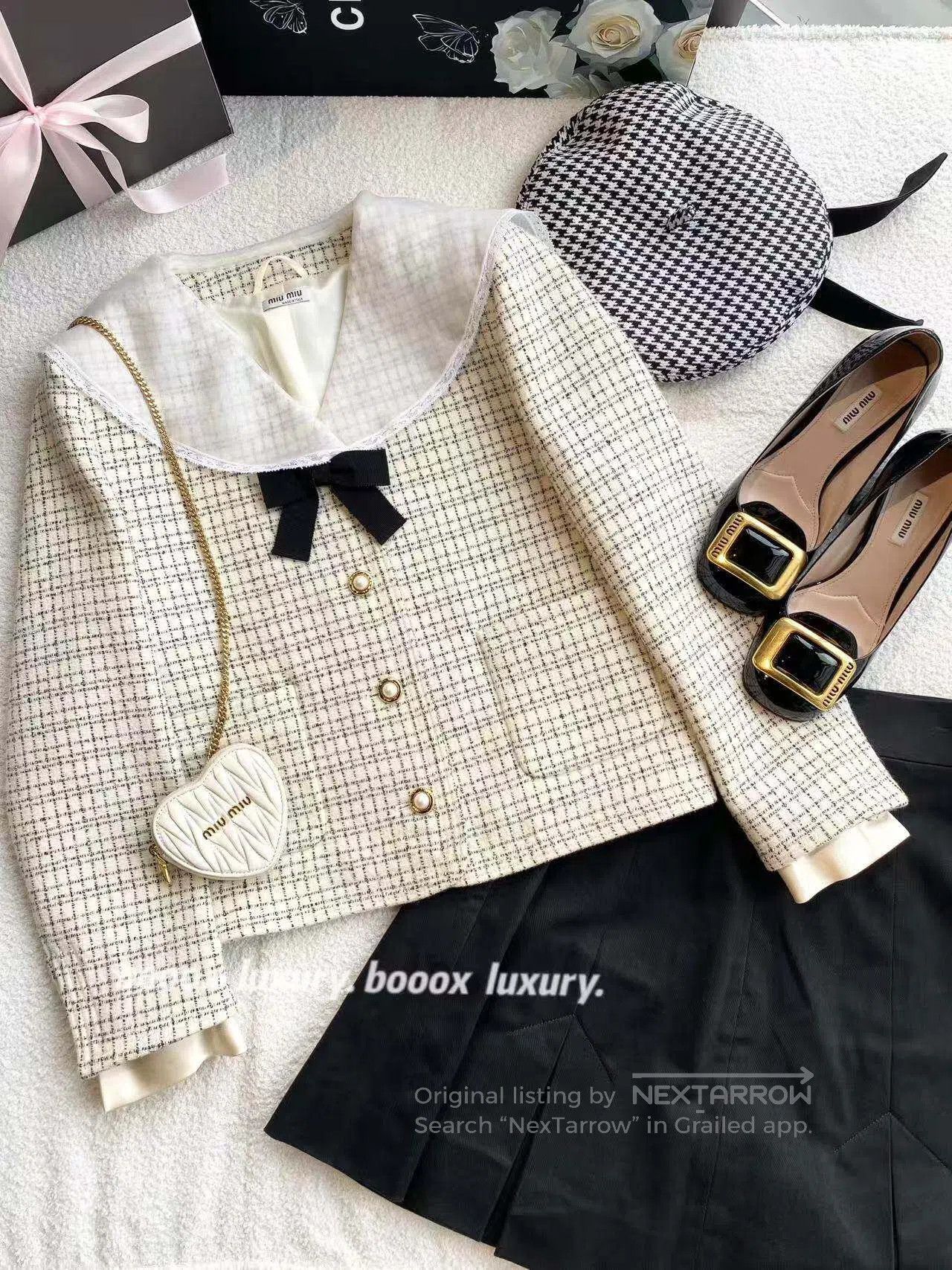 Miu Miu Miu Miu Bow decorate the coat| Size XS / US 0-2 / IT 36-38 - 1 Thumbnail