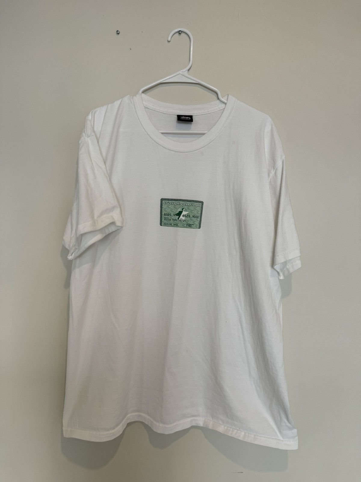 Stussy Stussy Credit Card White Tee Size US XL / EU 56 / 4 - 1 Thumbnail