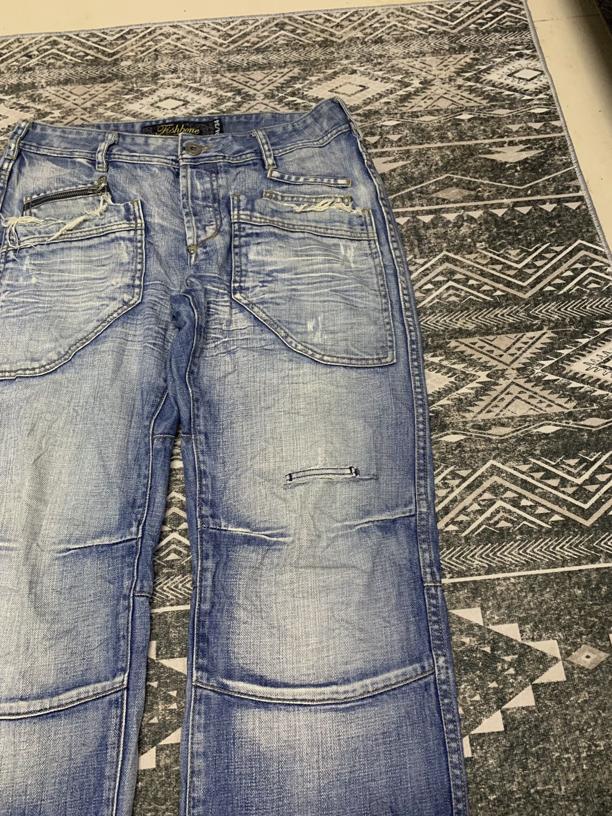 If Six Was Nine 🔥RARE🔥JPG INSPIRED FISHBONE KURT COBAIN STYLE DISTRESSED Size US 34 / EU 50 - 3 Thumbnail