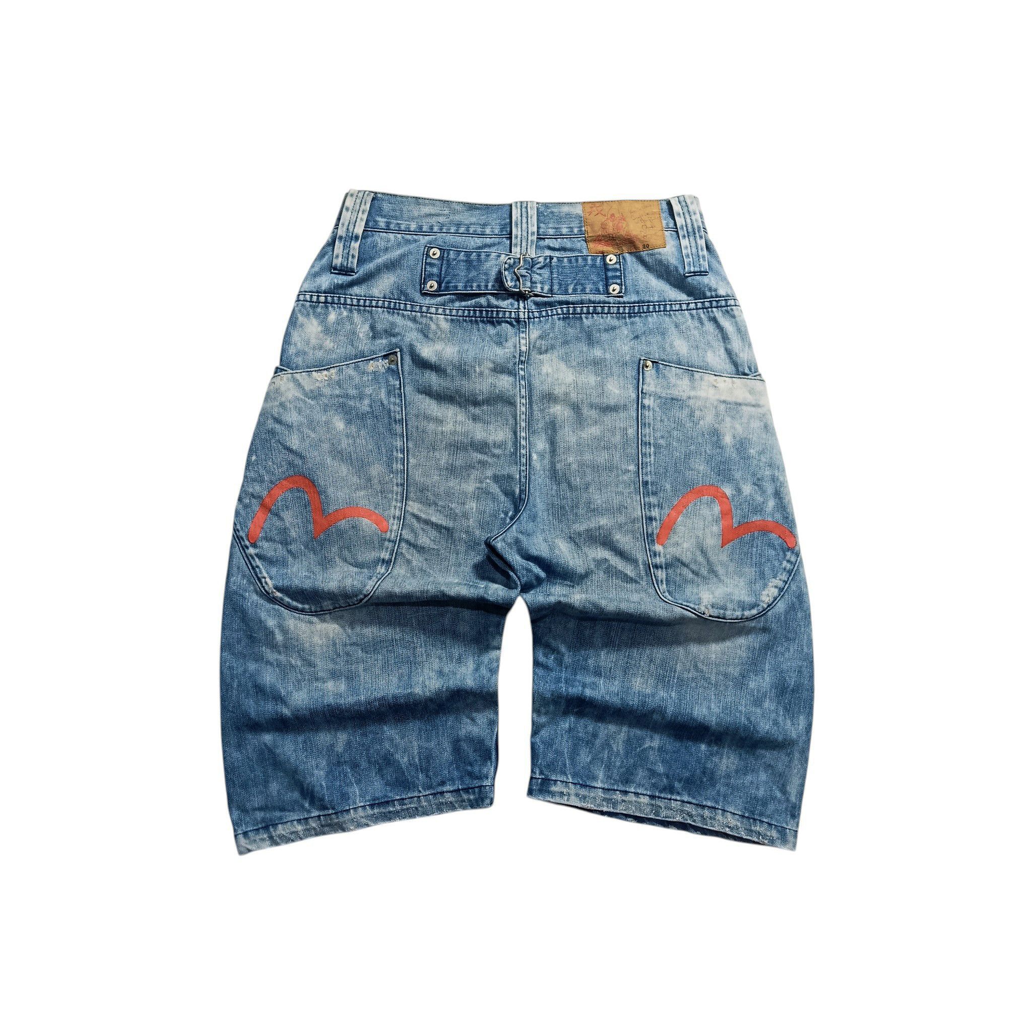 Evisu Evisu Genes Gull Denim Shorts Strap Back Size US 30 / EU 46 - 1 Thumbnail