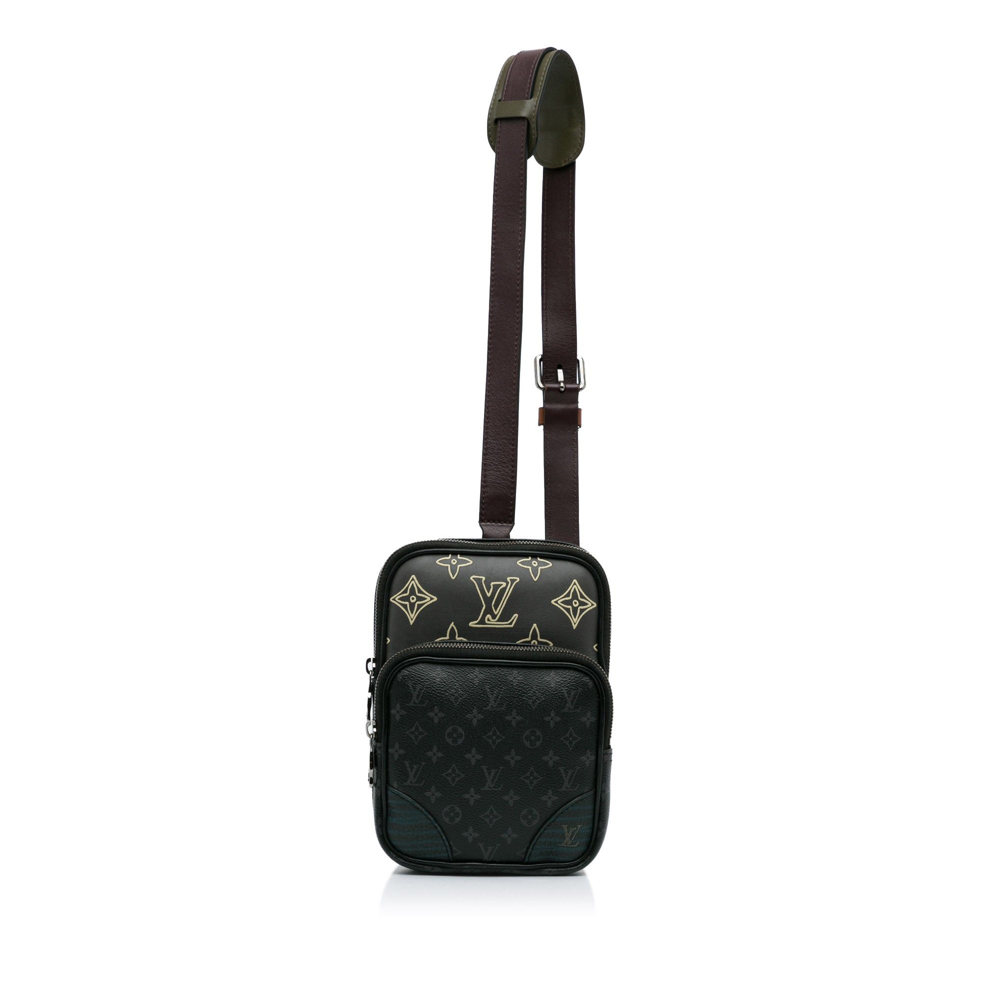 Louis Vuitton Louis Vuitton Monogram Eclipse Amazone Patchwork Sling Bag Black Size ONE SIZE - 1 Thumbnail