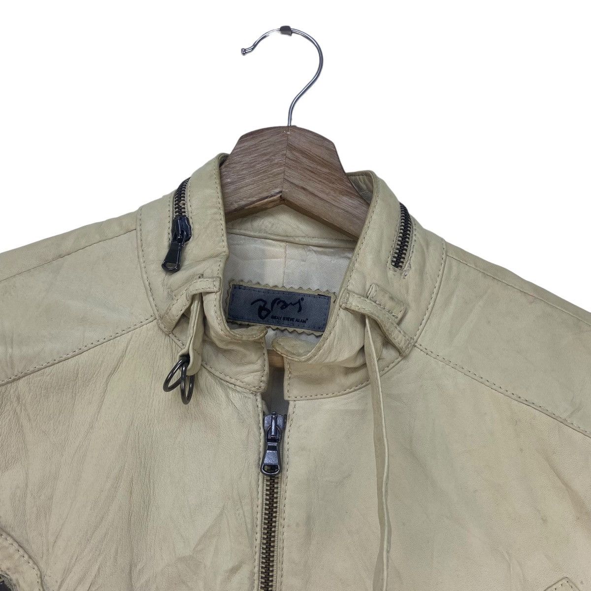 Bray Steve Alan Made in Italy Bray Steve Alan Biker Leather Jacket Size US S / EU 44-46 / 1 - 7 Thumbnail