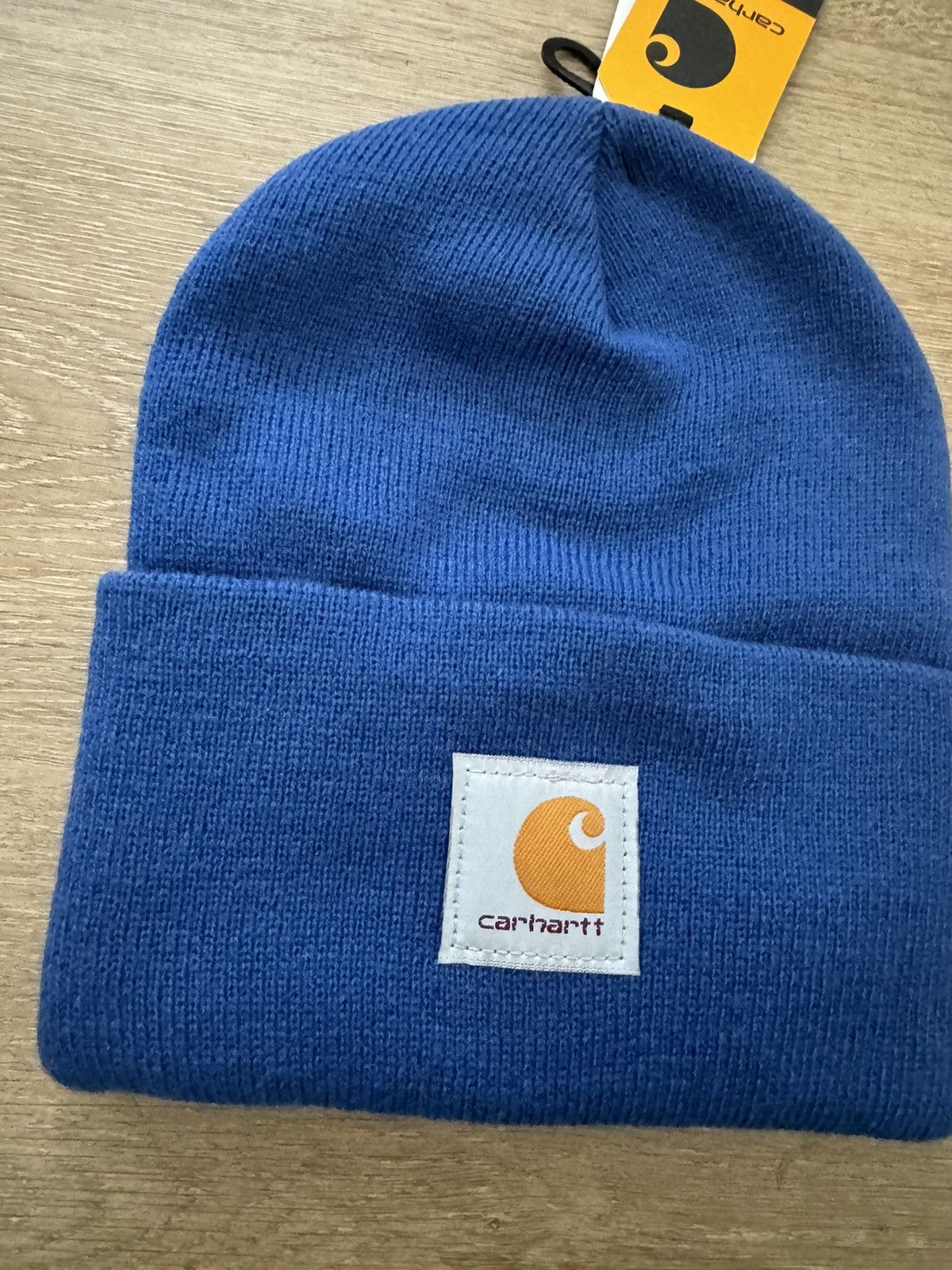 Carhartt Carhartt Stitch Knit Cuff OG Badge Logo Beanie in Navy Blue Size ONE SIZE - 4 Thumbnail