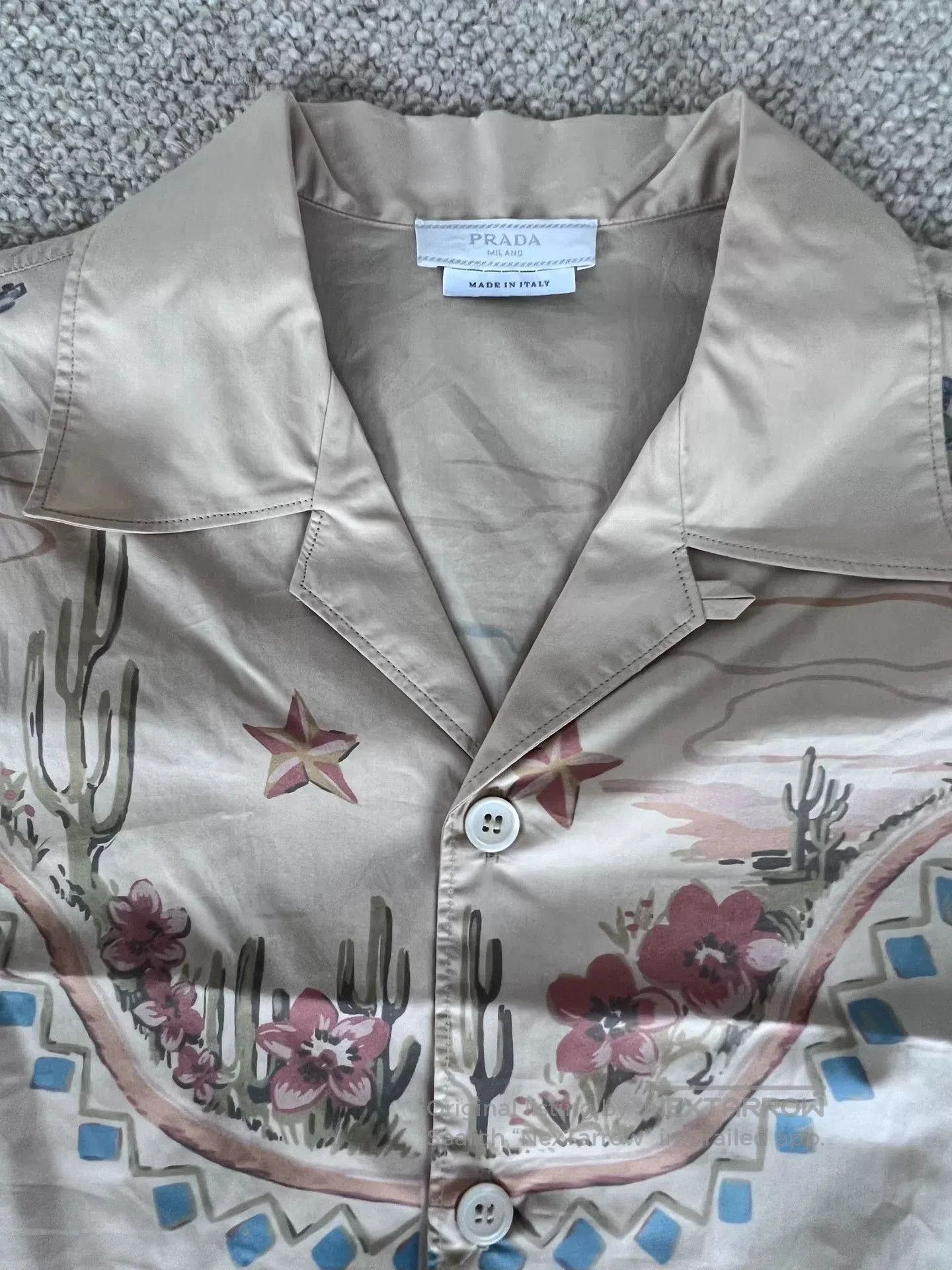 Prada prada western style cuban collar short sleeve shirt. Size US L / EU 52-54 / 3 - 2 Thumbnail