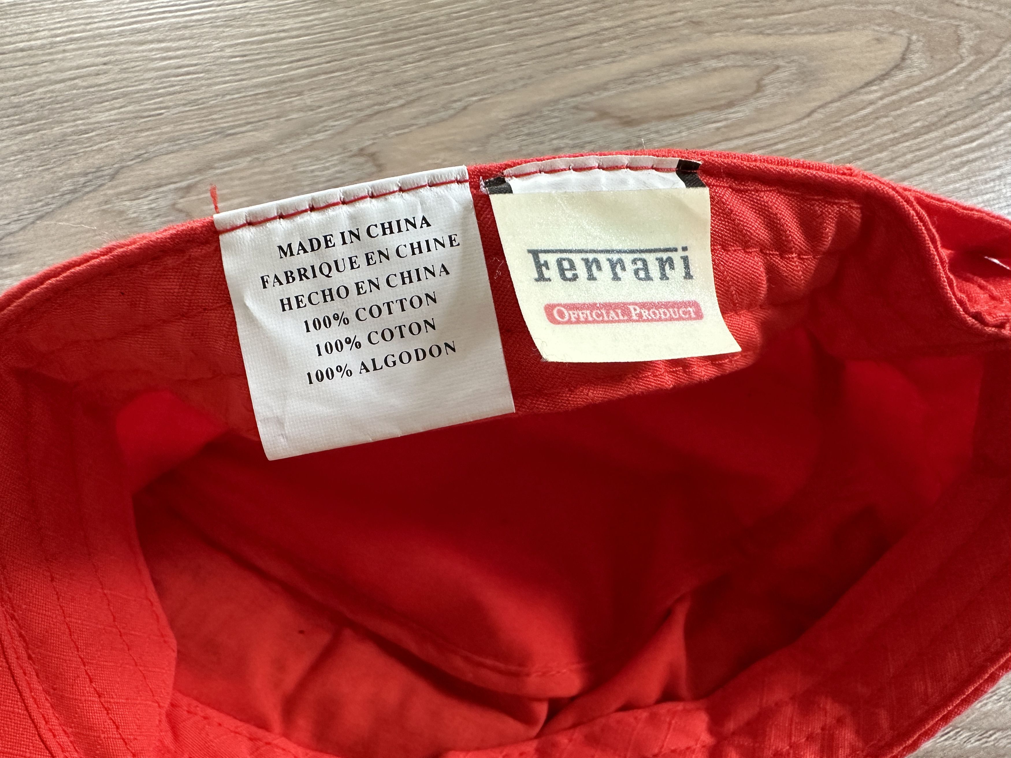 Ferrari × Vintage Vintage Ferrari Gear V8 Red Baseball Cap Size ONE SIZE - 7 Thumbnail