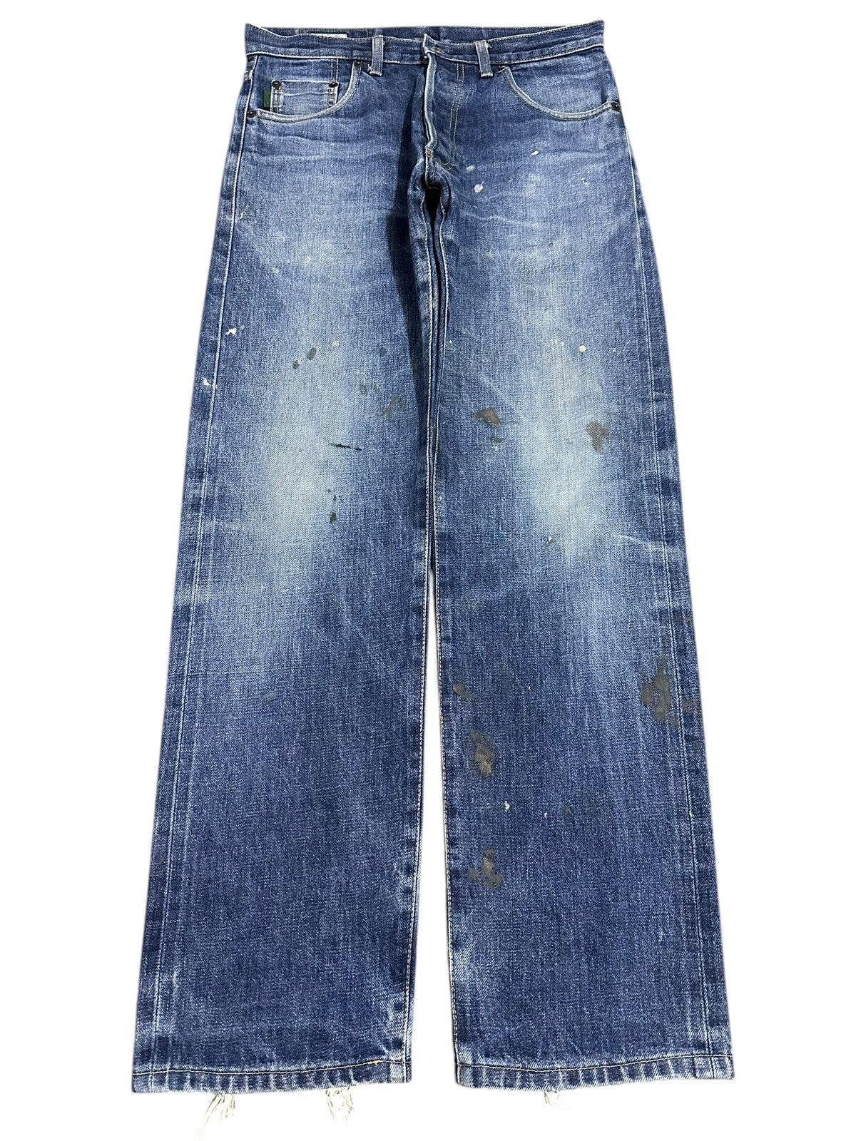 Japanese Brand Vintage Paul Smith Selvedge Faded Mud Wash Style Jeans Size US 31 - 2 Thumbnail