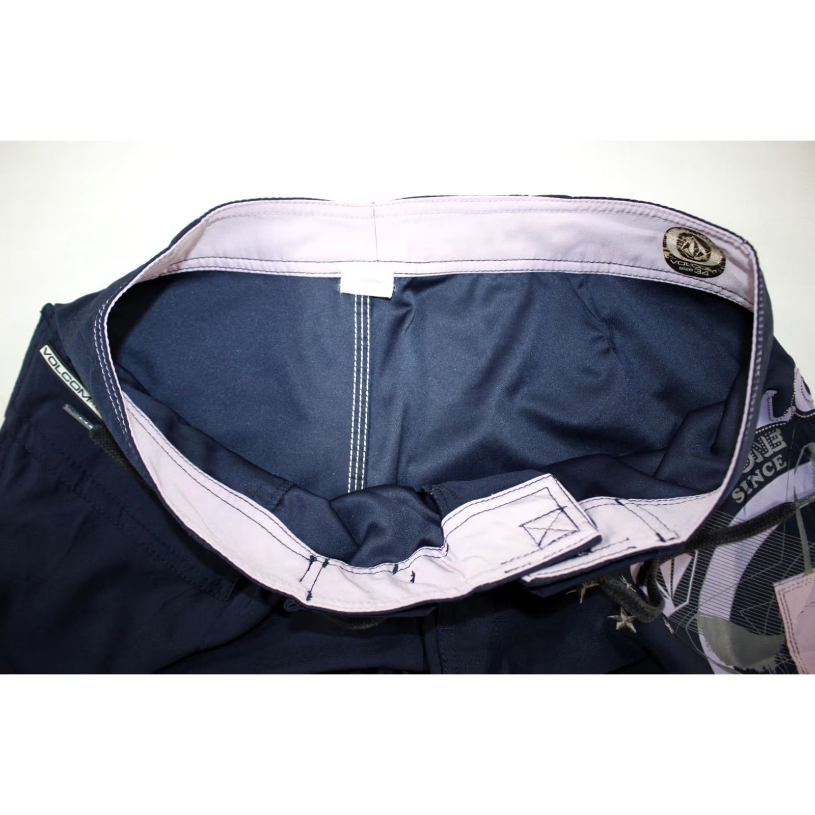 Volcom Volcom Stone Board Shorts Men's 34 Armstrong Eye Graphic Zipper Fly Navy Blue Size US 32 / EU 48 - 7 Thumbnail