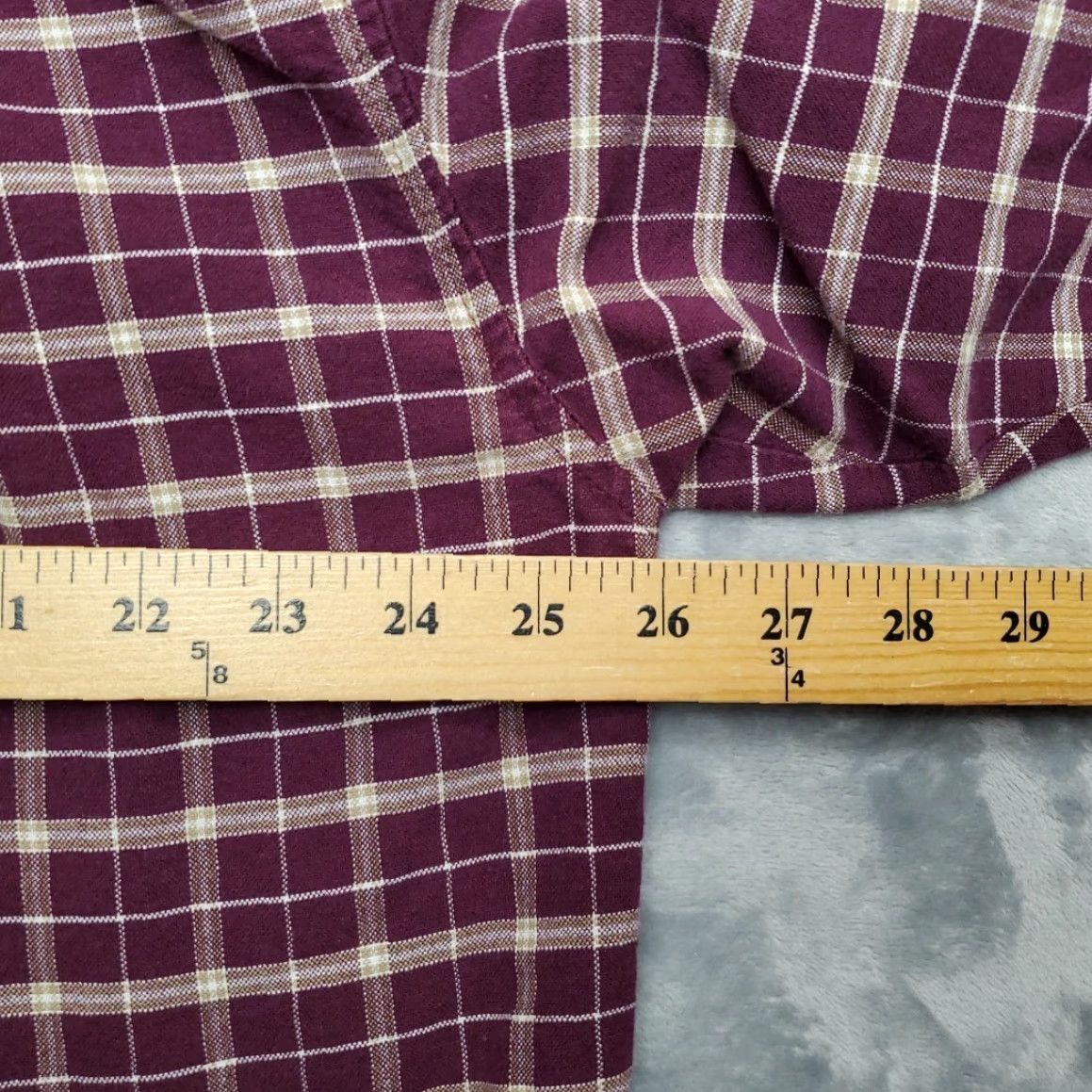 Wrangler Wrangler Shirt Mens 2XL Purple Plaid Long Sleeve Button-Up Western Cowboy Casual N/A Womens Mens Girls Size US XXL / EU 58 / 5 - 8 Thumbnail