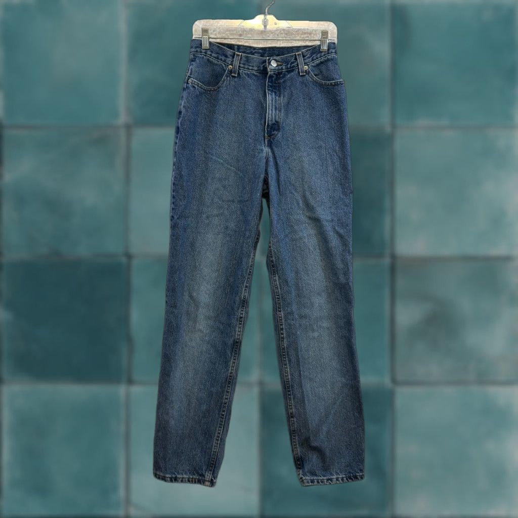 Faded Glory VINTAGE 90s Jeans Denim 100% Cotton Western Mom High Waist 8 Tall 28 Inseam 32 Blue Nike Size 30" / US 8 / IT 44 - 1 Thumbnail