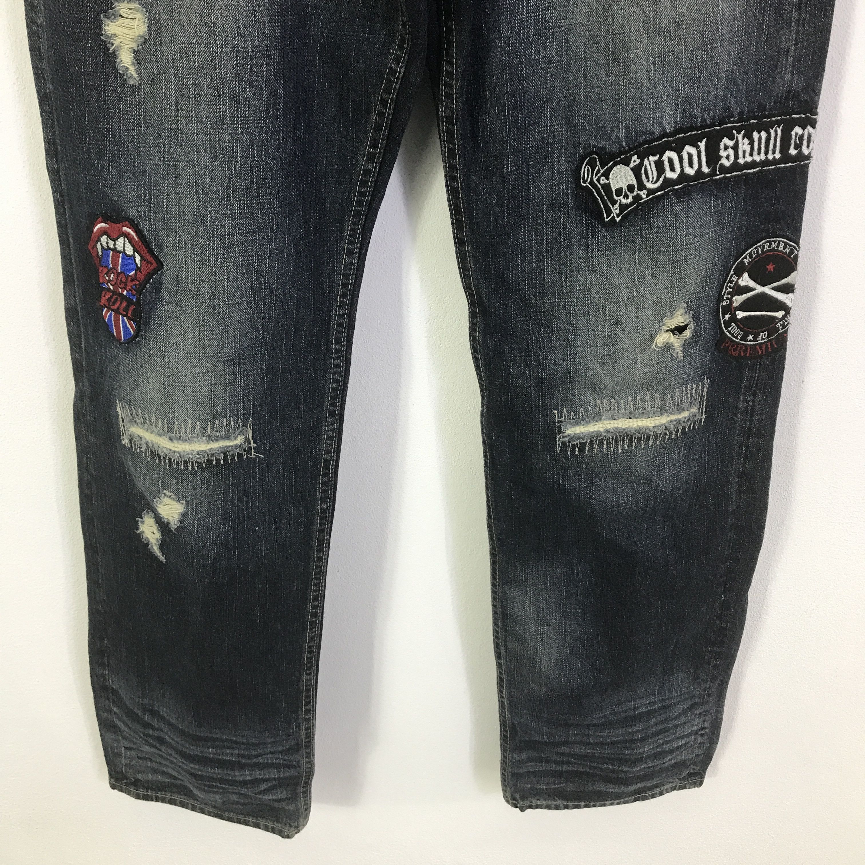 Japanese Brand Japan design sorridere distressed denim jeans pants Size US 33 - 3 Thumbnail