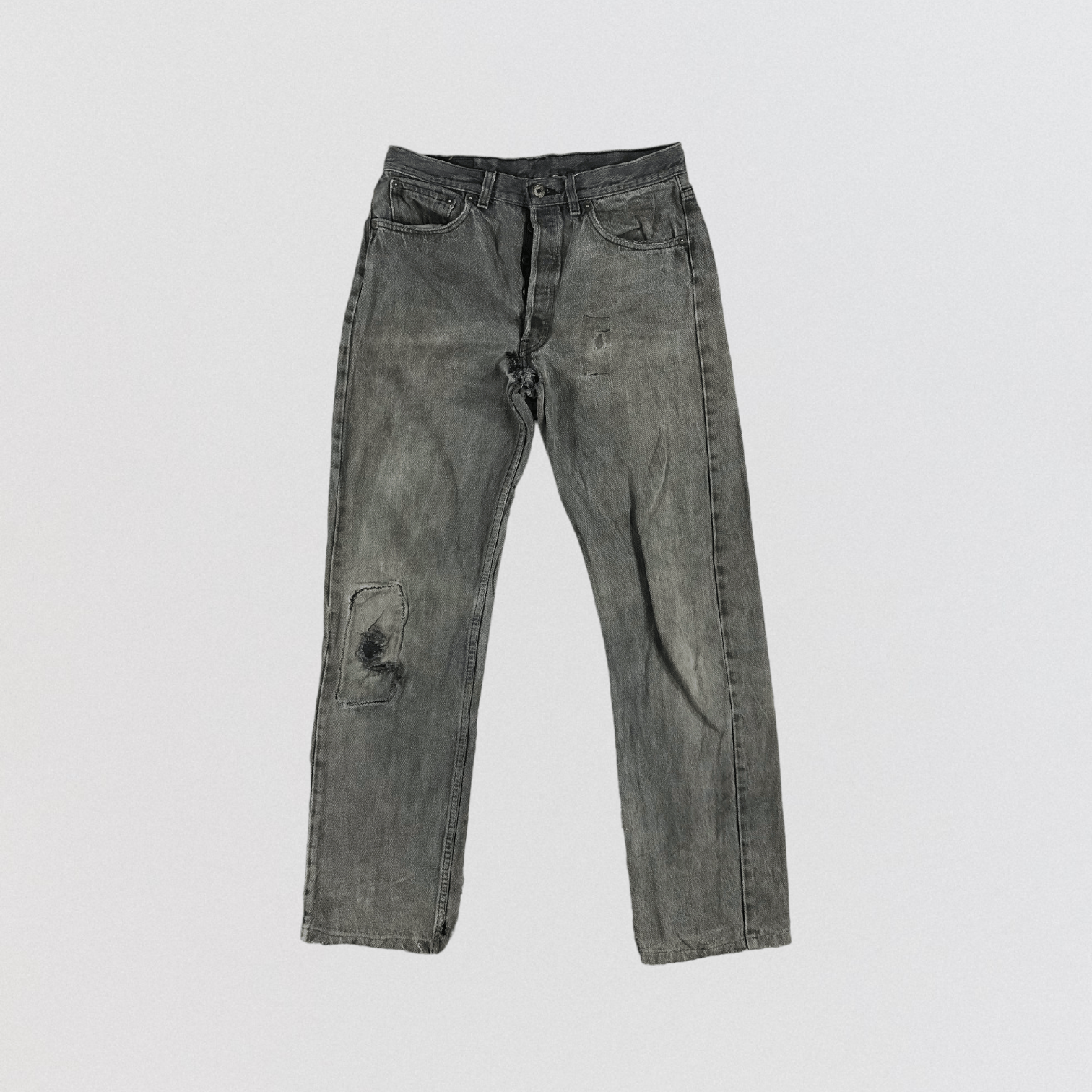 Levi's × Vintage 90s Vintage Faded Black Levis 501 Jeans-JM2111 Size US 32 / EU 48 - 1 Thumbnail