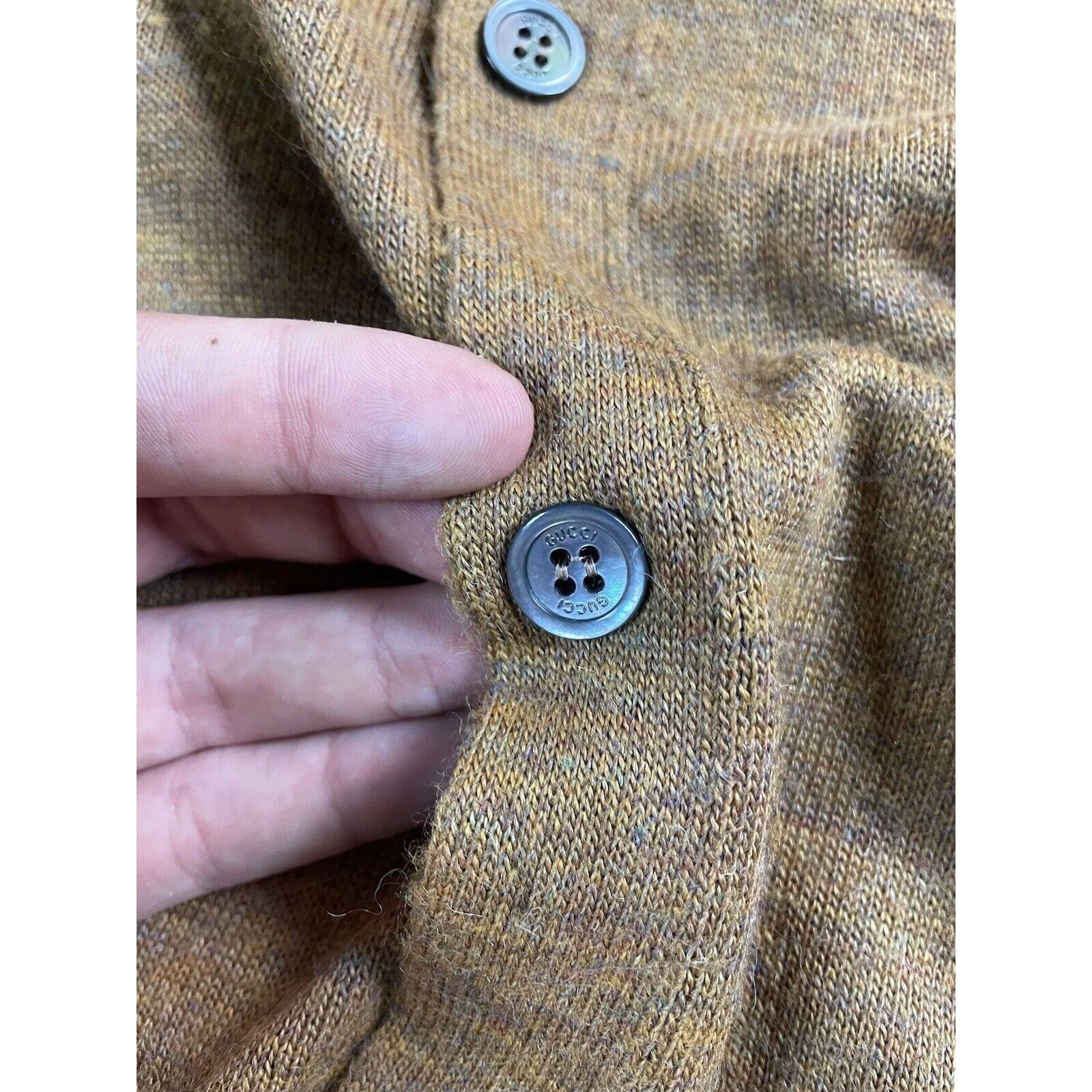 Gucci Gucci Alpaca Knit Orange Brown Small Cardigan Sweater Italy Size US M / EU 48-50 / 2 - 7 Thumbnail