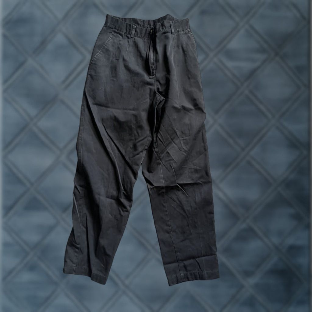 Vintage LL Bean Women's Pants 8P Pet Petite Black Chino KP29 Black Size 30" / US 8 / IT 44 - 1 Thumbnail
