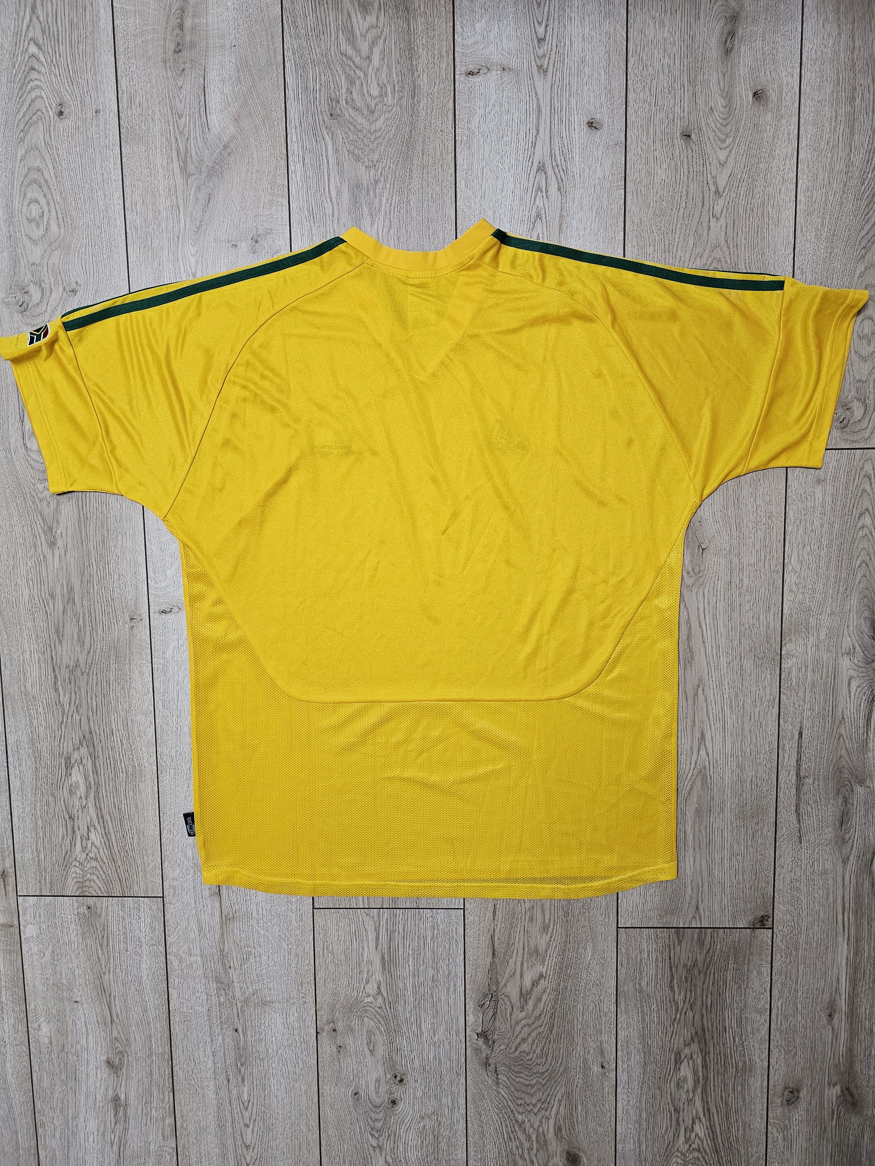 Vintage SOUTH AFRICA 2002 2004 HOME FOOTBALL SHIRT SOCCER JERSEY Size US L / EU 52-54 / 3 - 2 Thumbnail