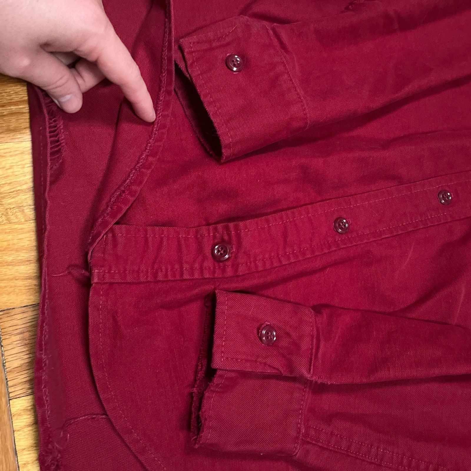 Orvis VTG Orvis Shirt Red Chamois Button Workwear Distressing 90s Size US L / EU 52-54 / 3 - 7 Thumbnail