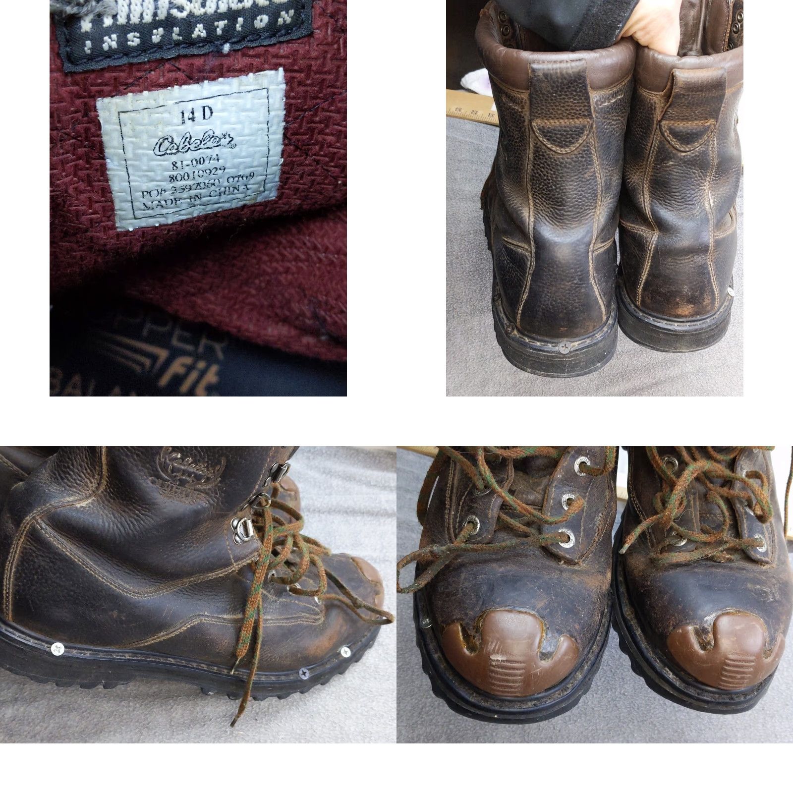 Vintage Cabela's Outfitter Series Snow Boots Mens 14 Brown Leather Gore Tex Thinsulate Size US 14 / EU 47 - 8 Thumbnail