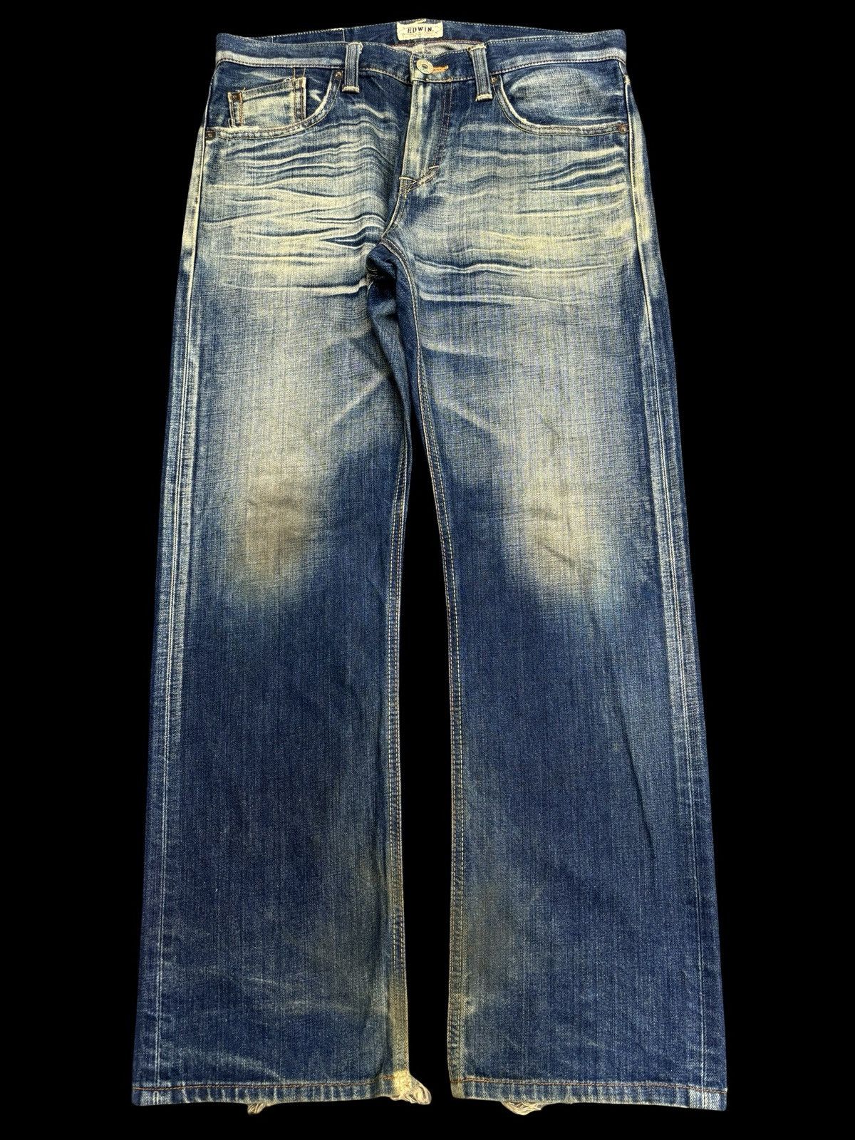 💥Cool Fades💥Edwin 503 Regular Stonewash Fades Denim F493