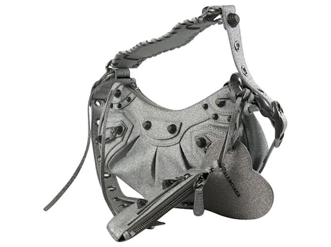 Balenciaga Balenciaga Le Cagole XS Silvery Metallic Bag Size ONE SIZE - 3 Thumbnail