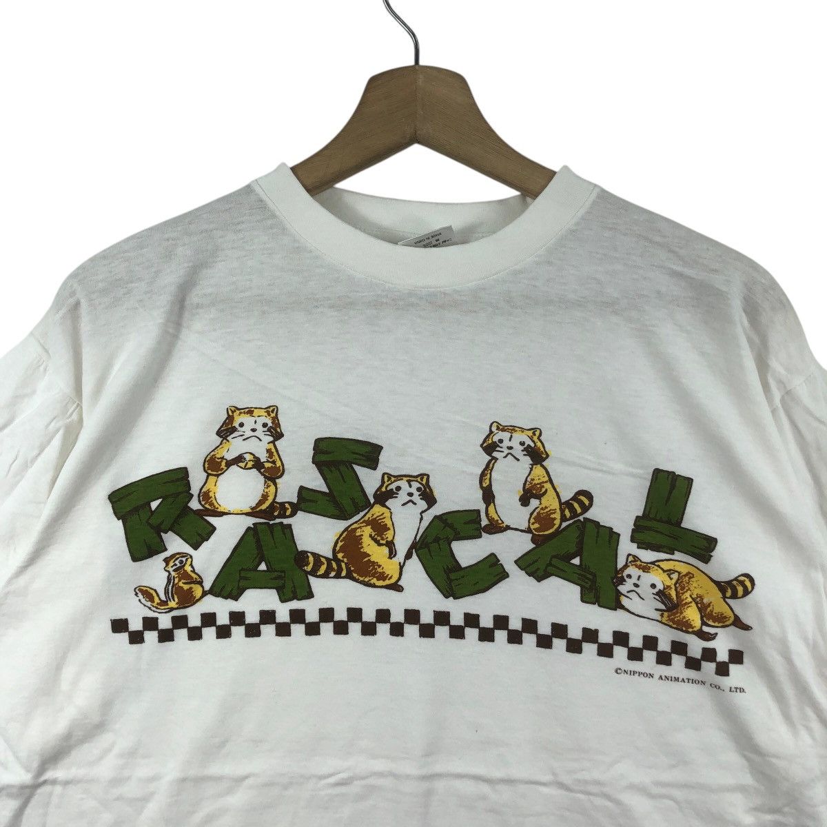 Vintage RASCAL THE RACCOON ANIME Masaharu Endo Tee Shirt