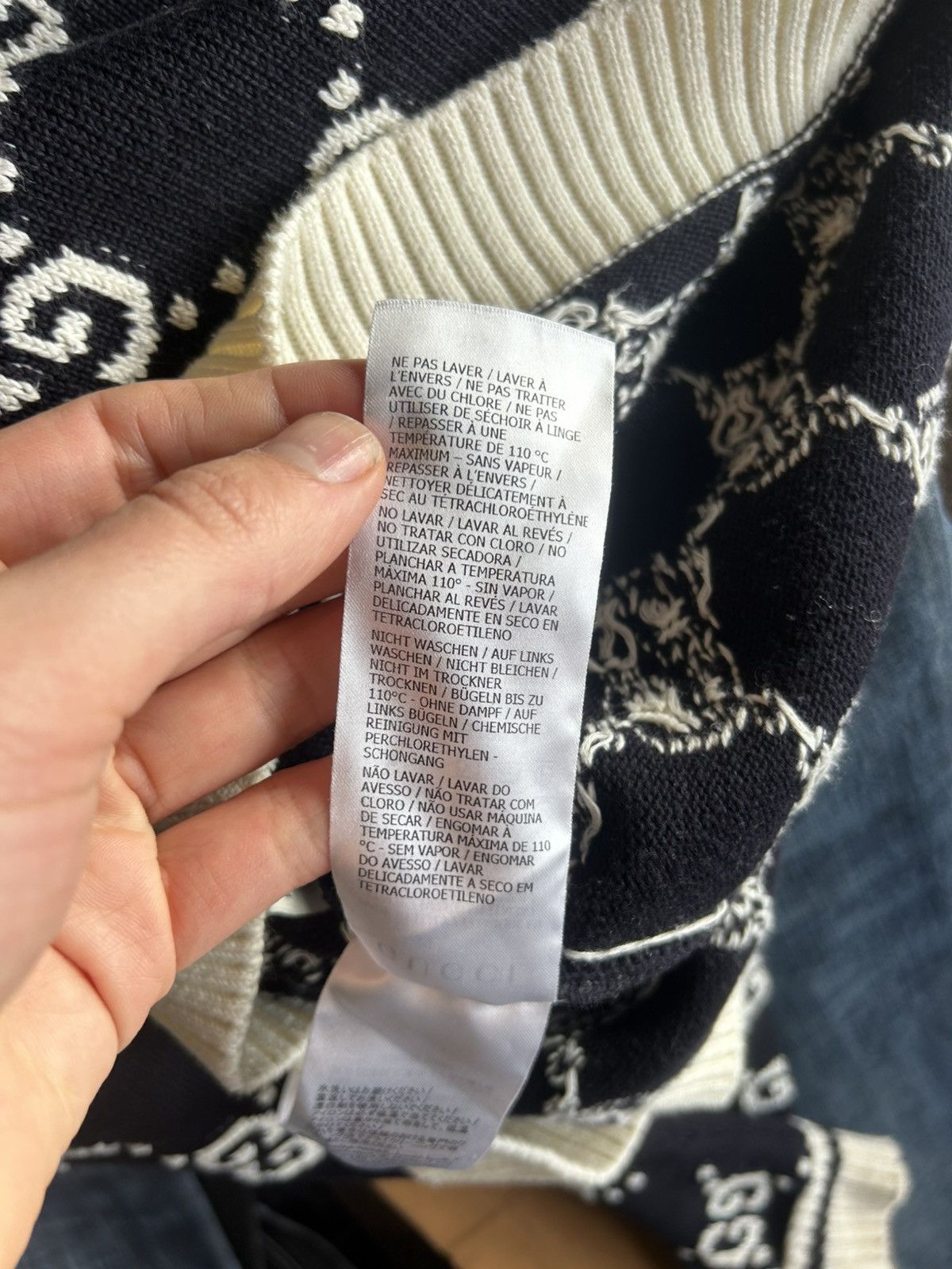 Gucci Gucci Cotton Sweater with GG Monogram - Size M Size US M / EU 48-50 / 2 - 11 Thumbnail