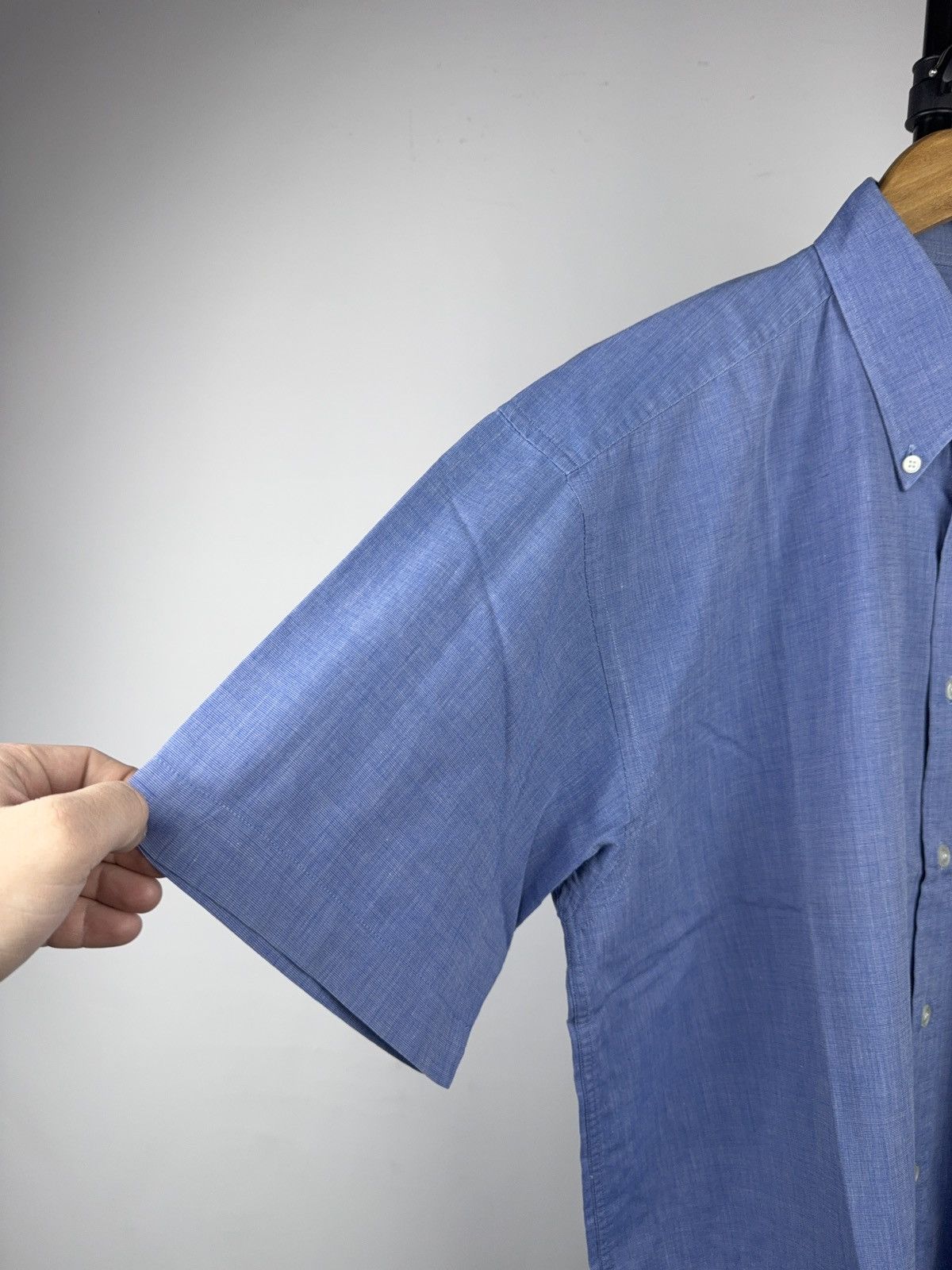 Polo Ralph Lauren 90s Vintage Polo Ralph Lauren Button Short Down Shirt Blue Size US L / EU 52-54 / 3 - 4 Thumbnail