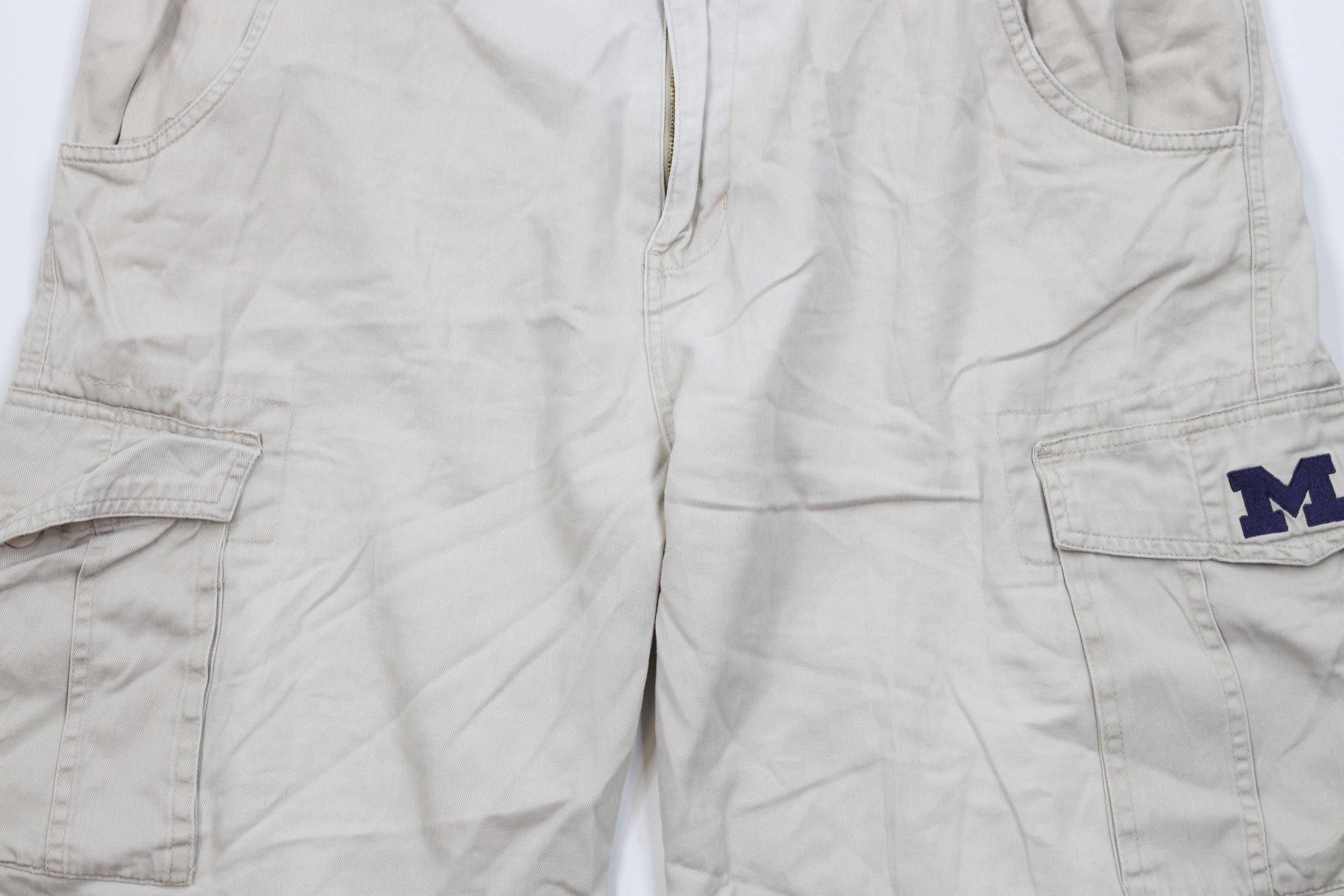 Vintage Vintage 90s Y2K University of Michigan Block M Cargo Shorts Size US 36 / EU 52 - 3 Thumbnail