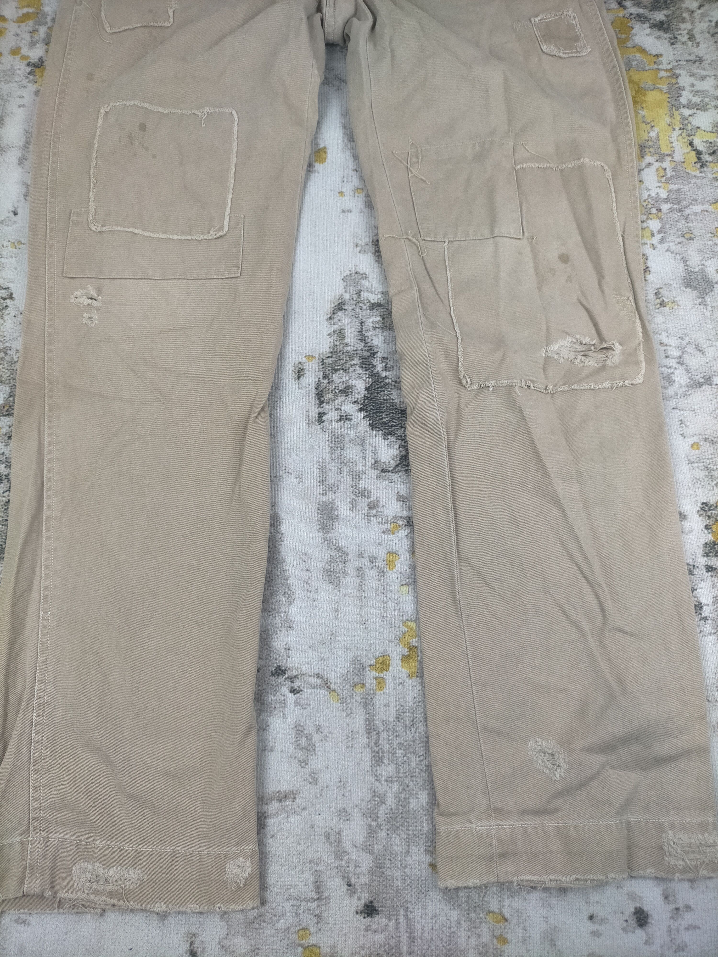 Ralph Lauren 🔥 Vintage Polo Ralph Lauren Patchwork Distressed Pants Size US 34 / EU 50 - 5 Thumbnail