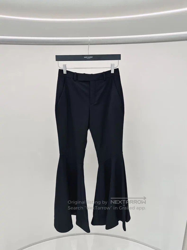Saint Laurent Paris Saint Laurent Paris Black Flared Pants Size 35" - 1 Thumbnail