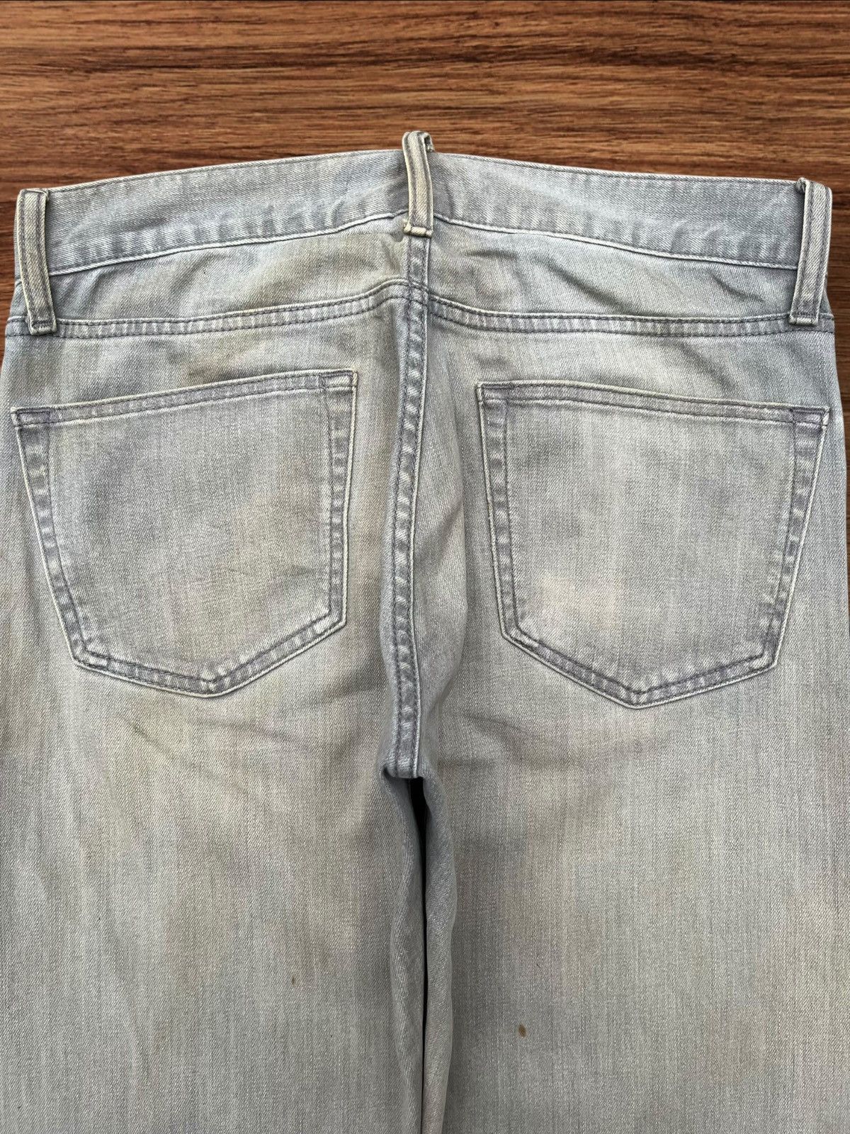 Japanese Brand × Jun Takahashi × Uniqlo Vintage Japanese Brand Grey Mud Washed Slim Straight Jeans Size US 31 - 4 Thumbnail