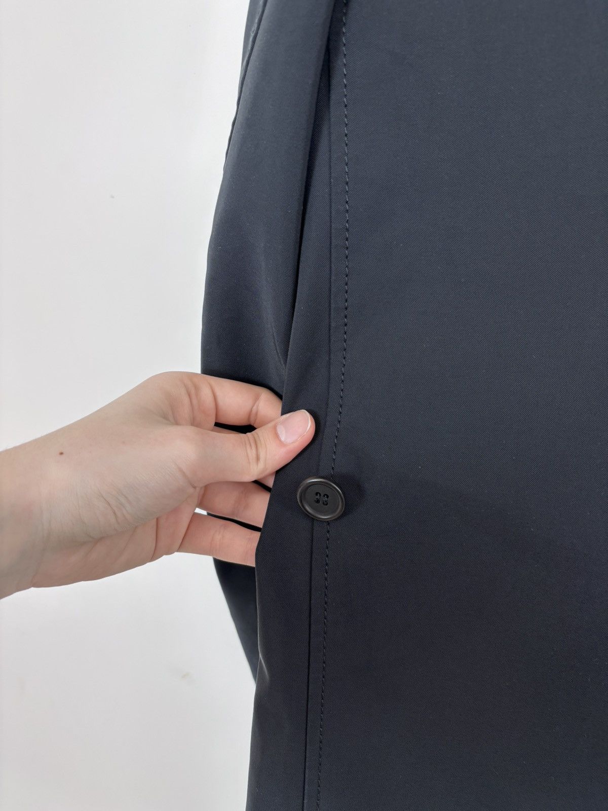 Prada Prada Men’s Navy Blue Stretch Trench Coat Chore Jacket Size US S / EU 44-46 / 1 - 19 Thumbnail