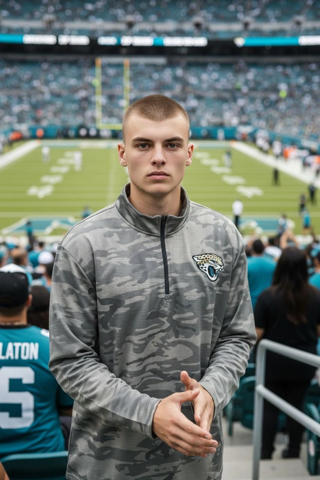 Other NFL Jacksonville Jaguars Camo Quarter-Zip Pullover Size US XXL / EU 58 / 5 - 1 Thumbnail